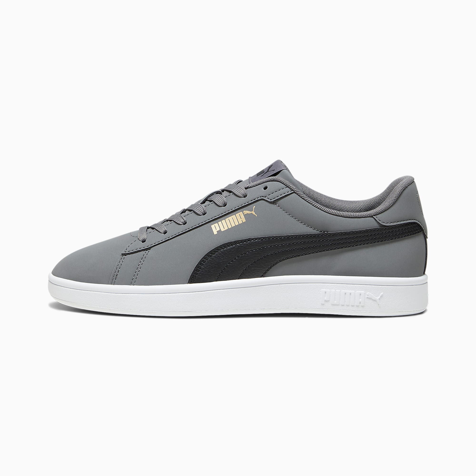 PUMA Smash 3.0 Buck Ayakkabı - Cool Dark Gray-PUMA Black-PUMA Gold-PUMA White - 392336_02 - Görsel 1