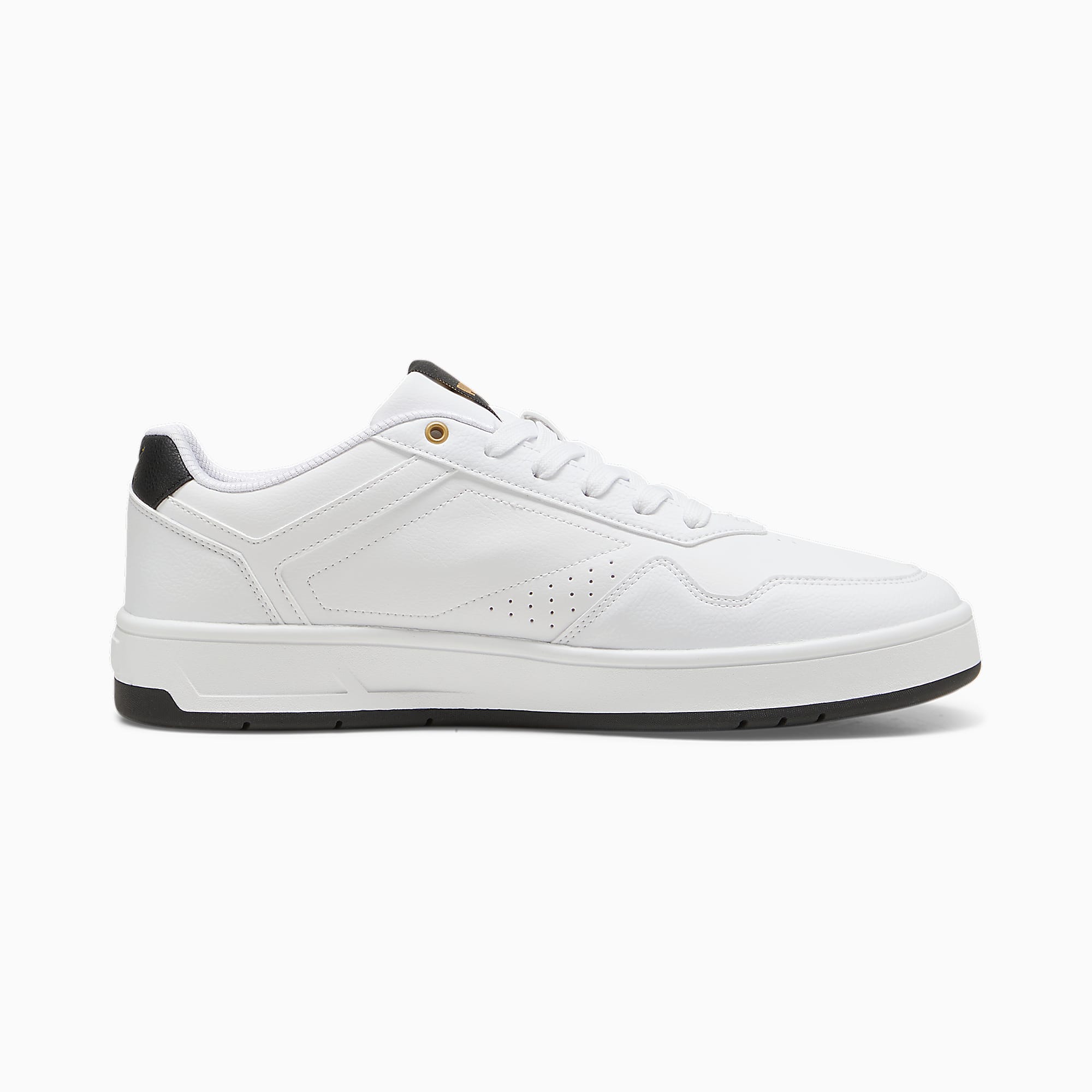 Court CLASSIC Ayakkabı - PUMA White-PUMA Black-PUMA Gold - 395018_07 - Görsel 5