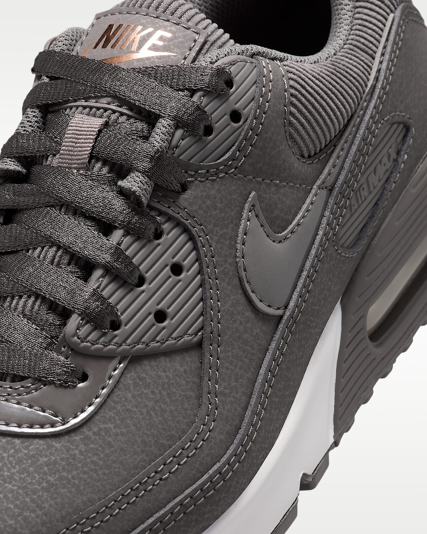 Nike Air Max 90 Kadın Ayakkabısı - Cave Stone/Dark Beetroot/Summit White/Cave Stone