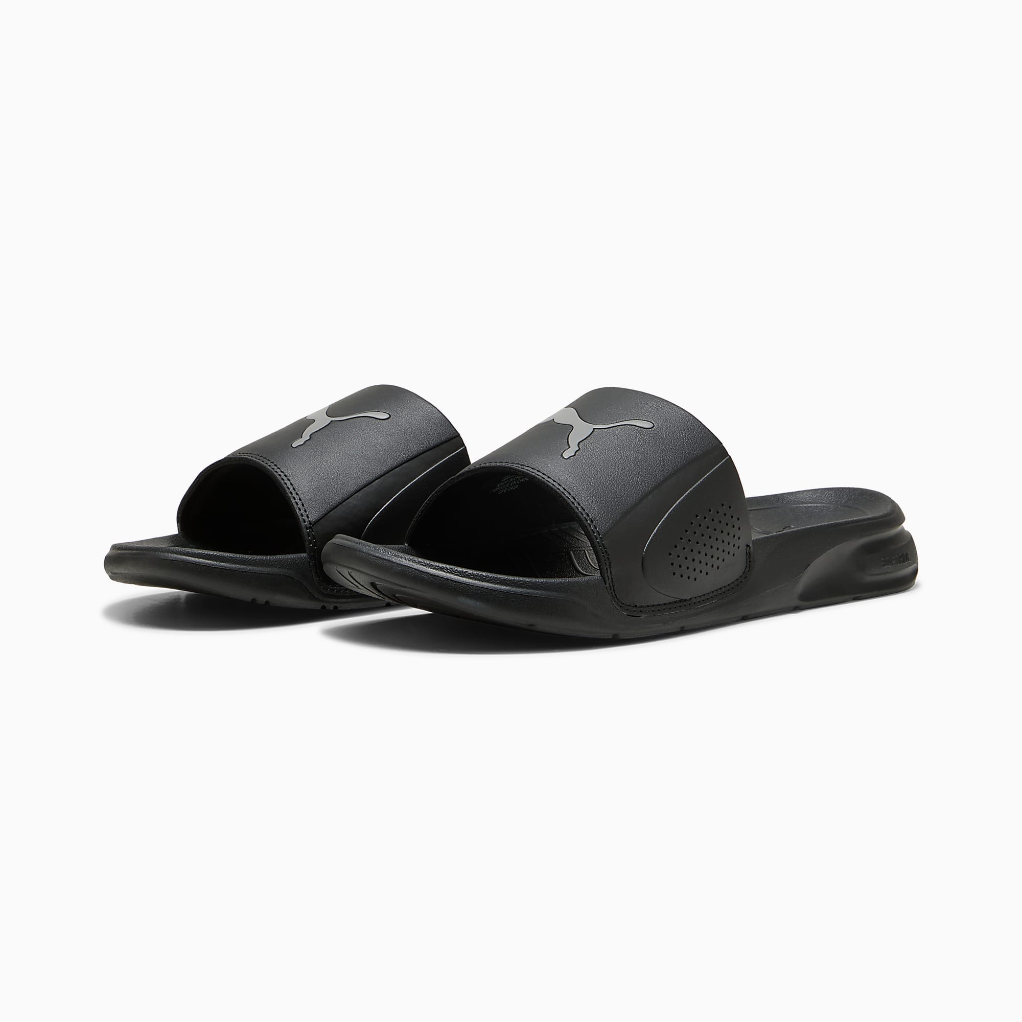 SOFTRIDE Teamcat UNISEX Terlik - PUMA Black-Cast Iron - 402875_01 - Görsel 2