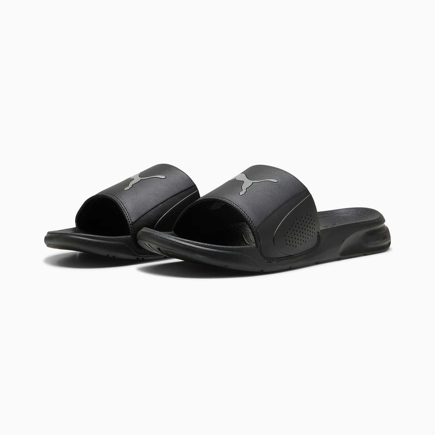 SOFTRIDE Teamcat UNISEX Terlik - PUMA Black-Cast Iron - 402875_01 - Görsel 2