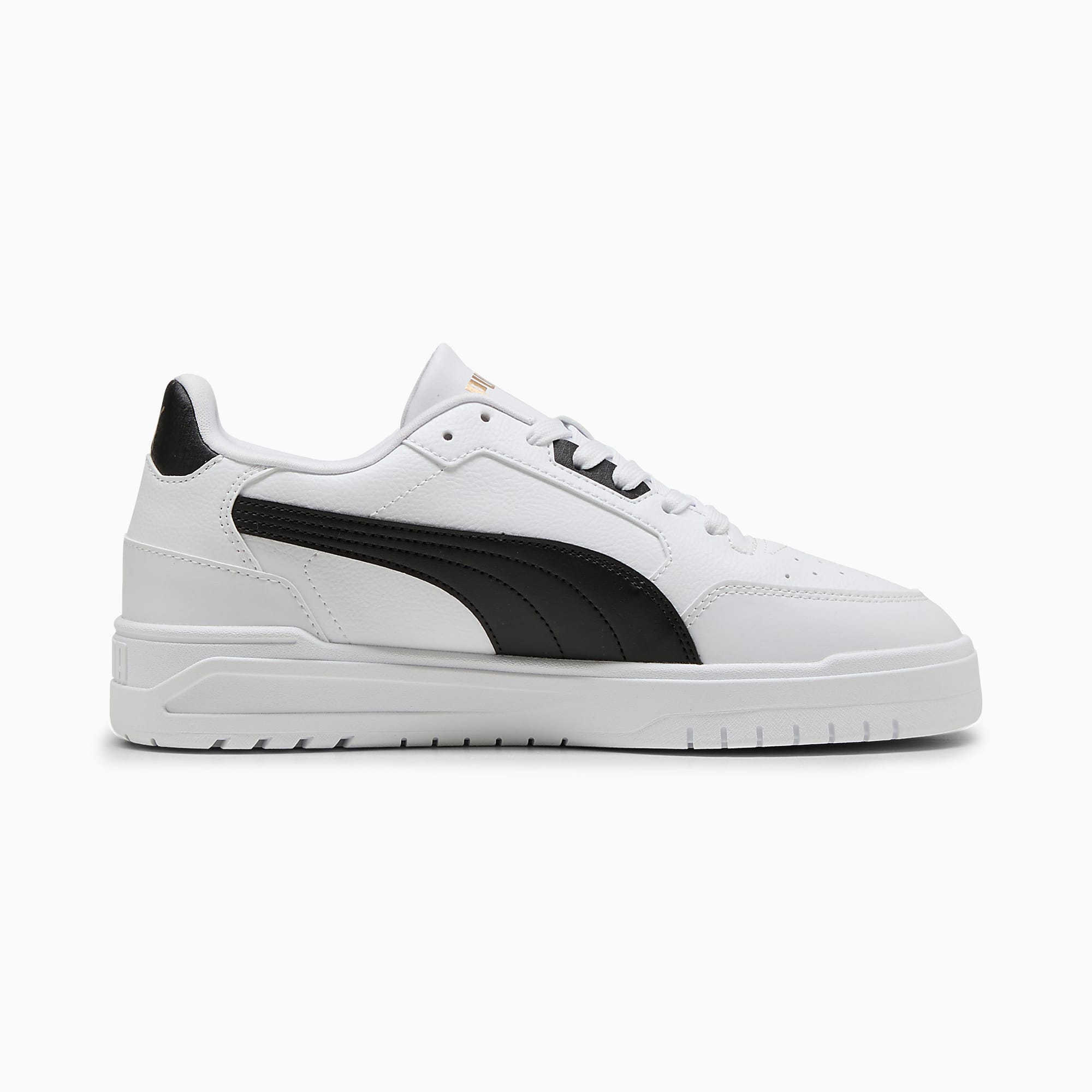 Shuffle Downtown UNISEX Ayakkabı - PUMA White-PUMA Black-PUMA Gold - 402596_02 - Görsel 5