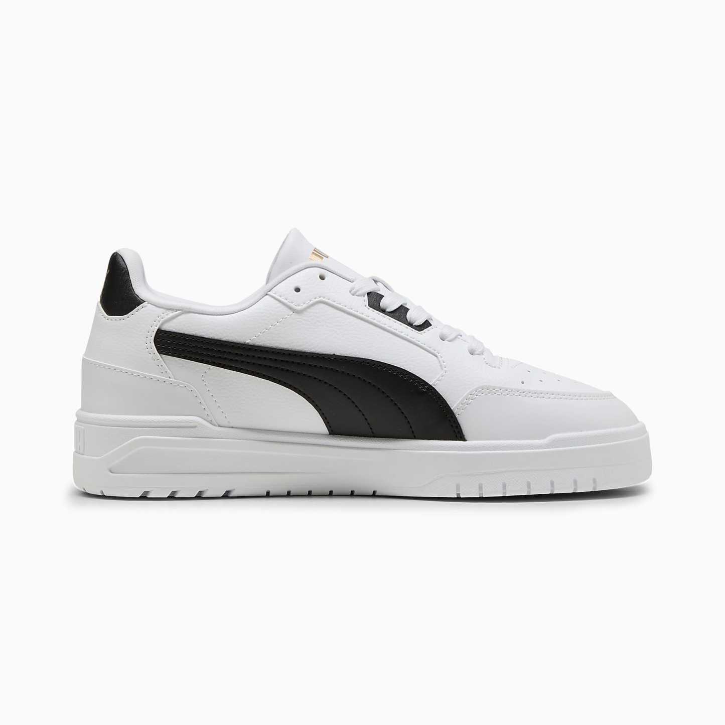 Shuffle Downtown UNISEX Ayakkabı - PUMA White-PUMA Black-PUMA Gold - 402596_02 - Görsel 5