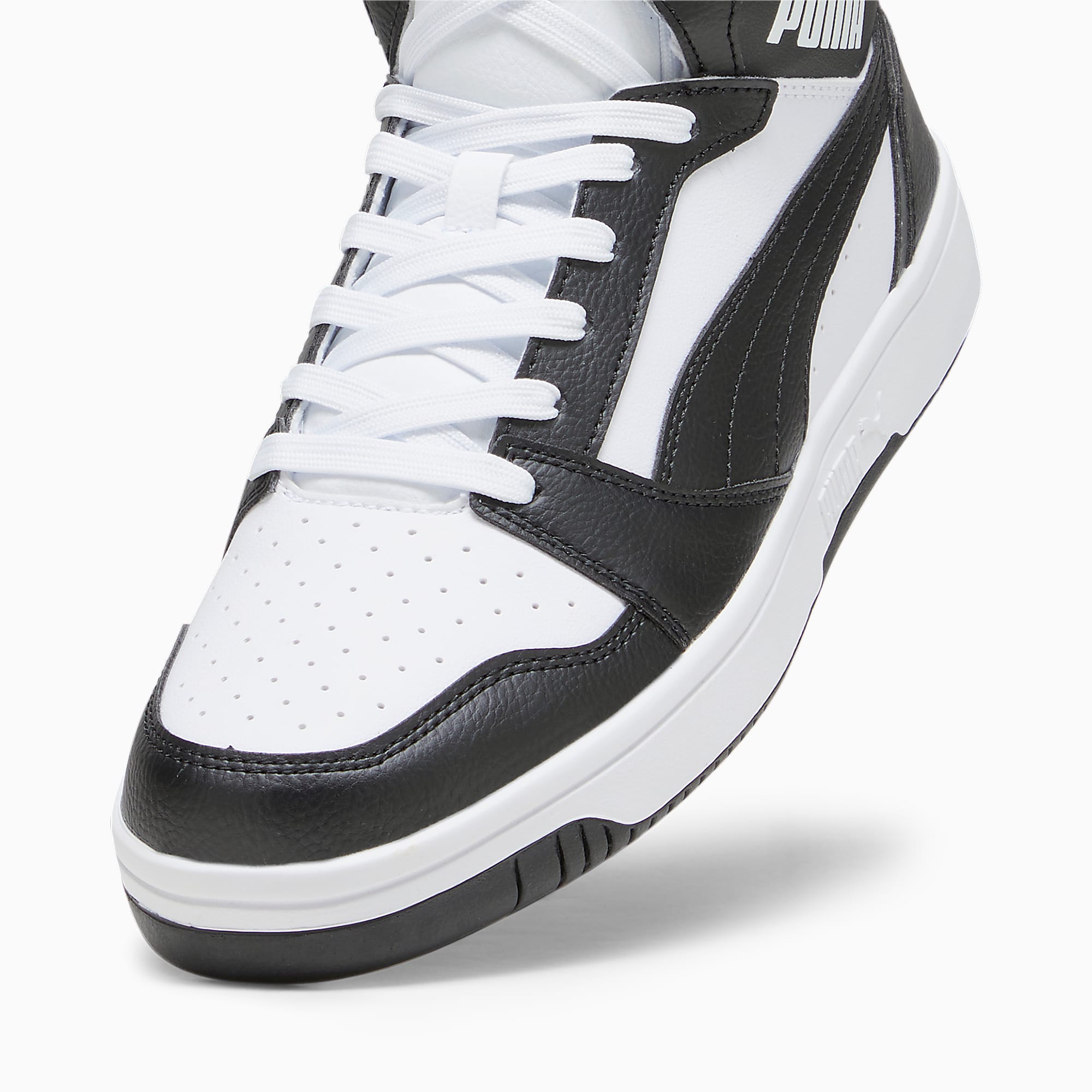 Rebound Ayakkabı - PUMA White-PUMA Black-Shadow Gray-PUMA White - 392326_01 - Görsel 8