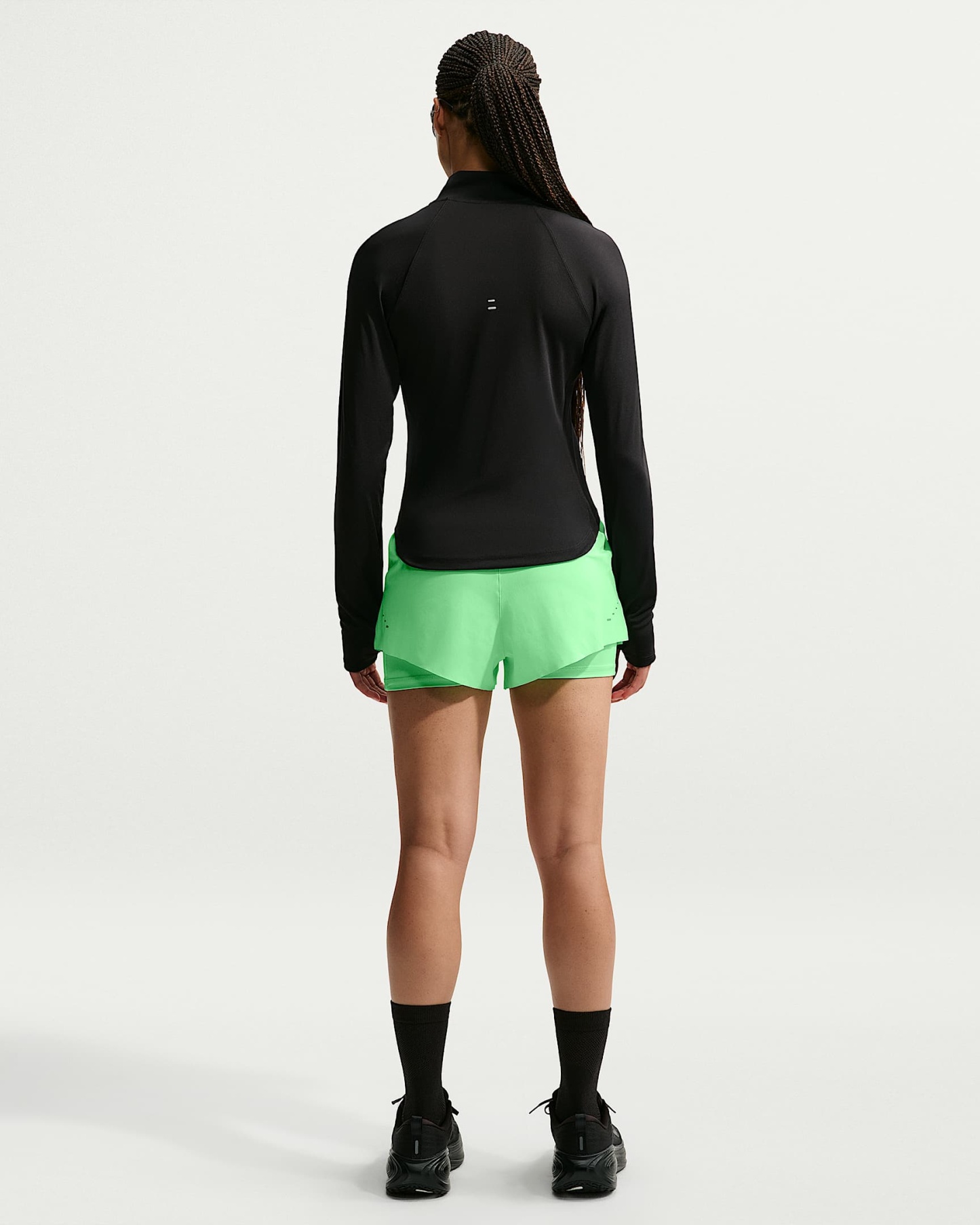 Nike Swift Dri-FIT Normal Belli 2'si 1 Arada Kadın Koşu Şortu - Illusion Green/Cucumber Calm