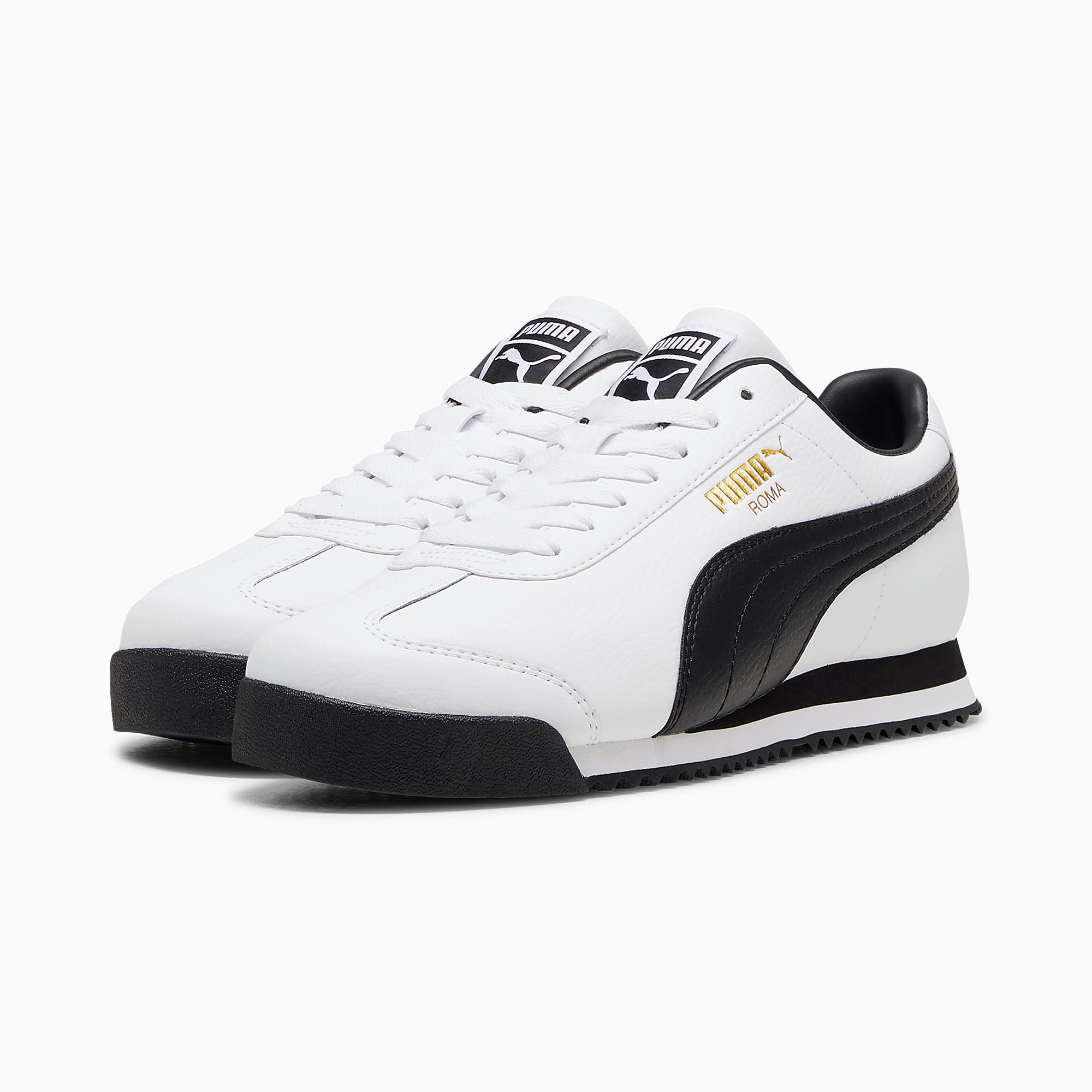Roma 24 UNISEX Ayakkabı - Puma White-Puma Black-Puma Team Gold - 396868_01 - Görsel 2