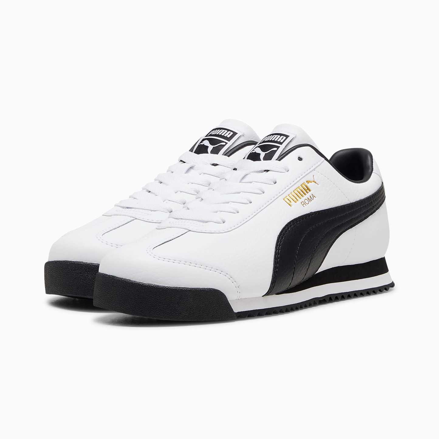 Roma 24 UNISEX Ayakkabı - Puma White-Puma Black-Puma Team Gold - 396868_01 - Görsel 2