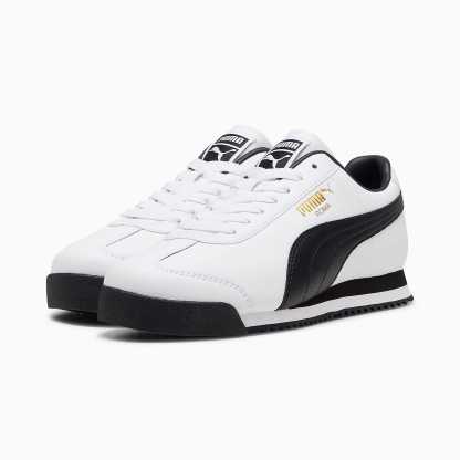 Roma 24 UNISEX Ayakkabı - Puma White-Puma Black-Puma Team Gold - 396868_01 - Görsel 2