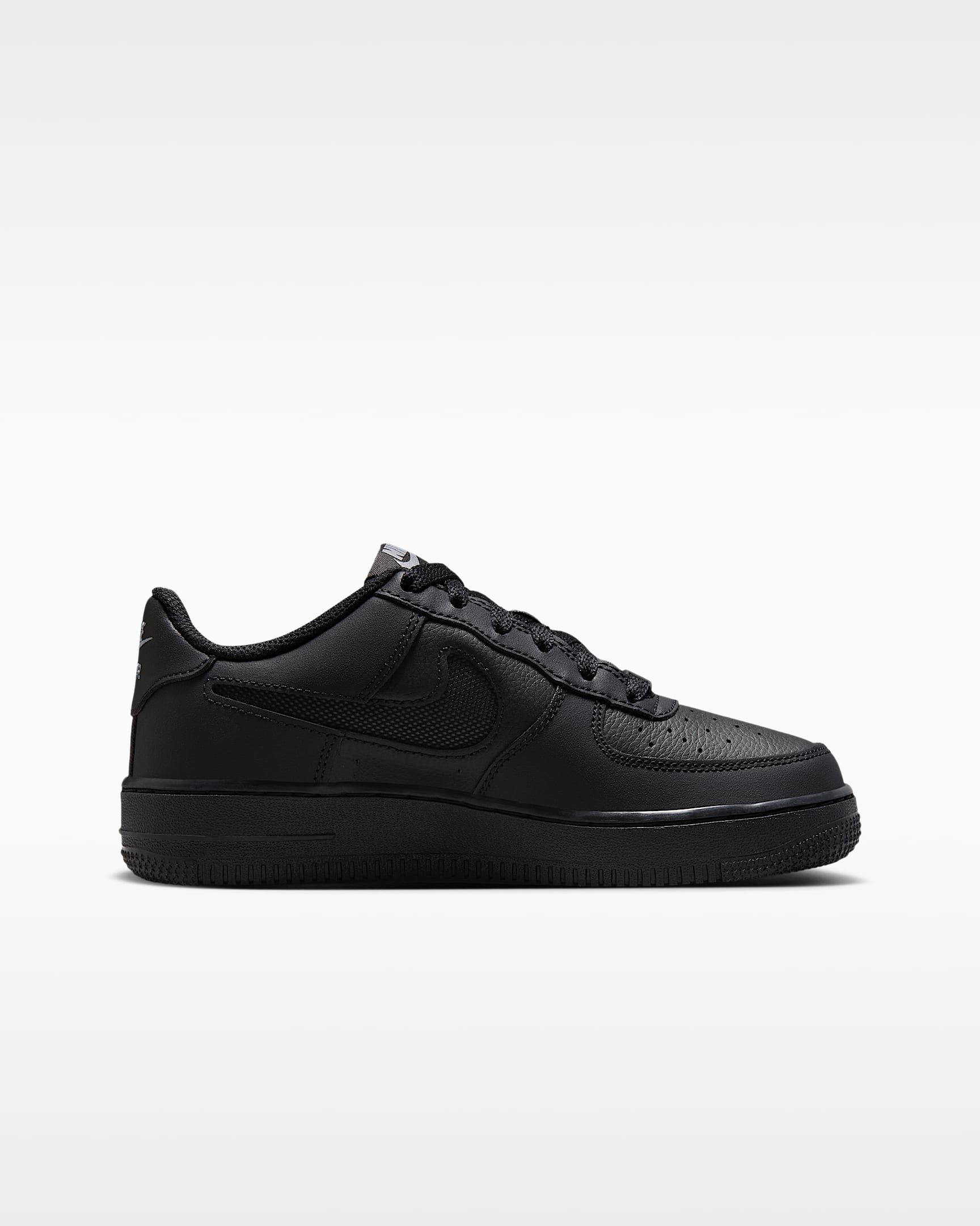 Nike Air Force 1 LV8 Genç Çocuk Ayakkabısı - Siyah/Cool Grey/Cool Grey