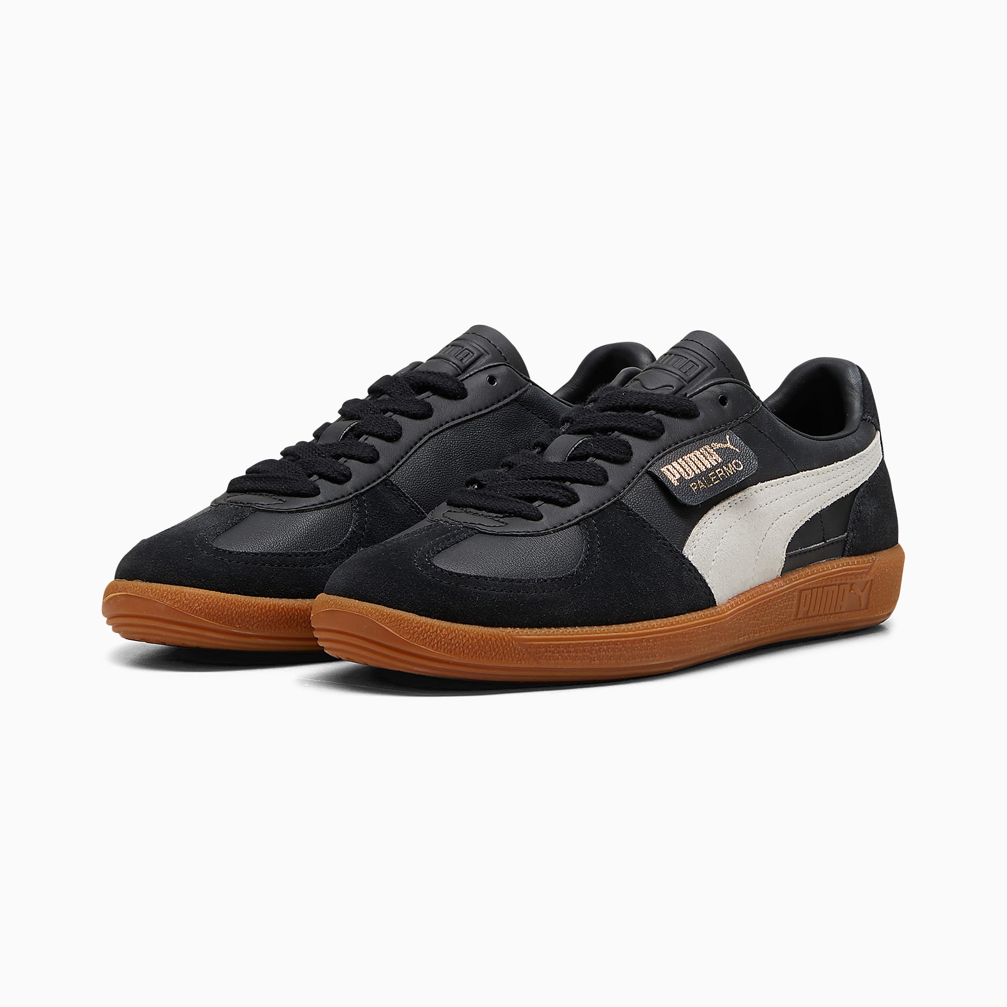 Palermo Deri Ayakkabı - PUMA Black-Feather Gray-Gum - 396464_03 - Görsel 4