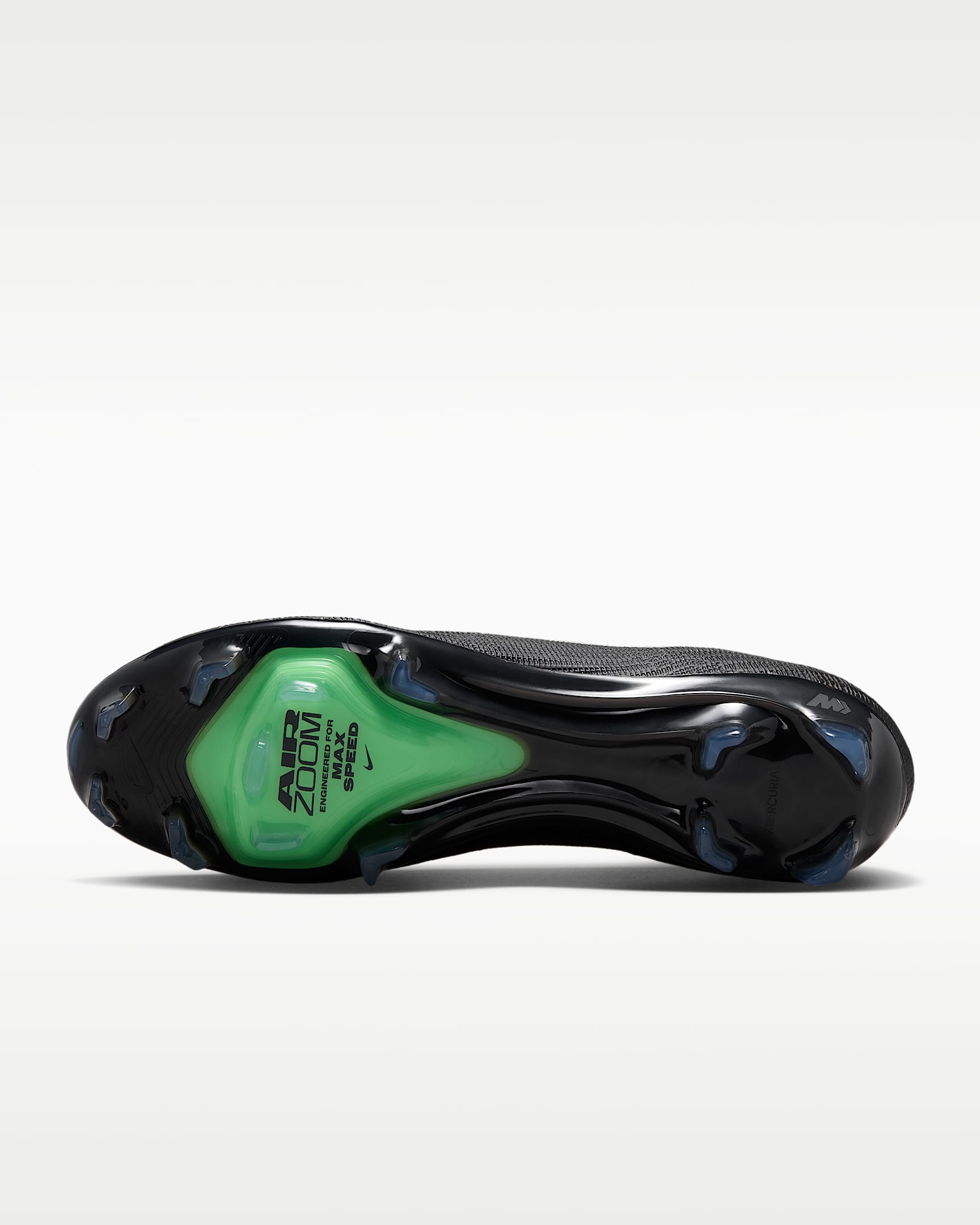 Nike Mercurial Superfly 11 Elite Düşük Bilekli Kuru Çim Zemin Kramponu - Siyah/Siyah/Illusion Green