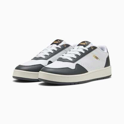 Court CLASSIC Ayakkabı - PUMA White-Dusky Gray-PUMA Gold - 395018_22 - Görsel 2