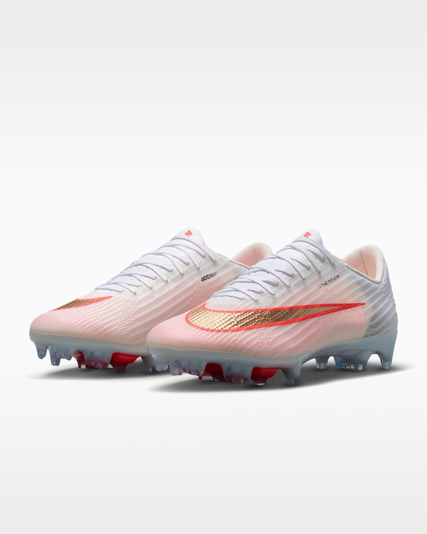 Nike Mercurial Superfly 11 Elite Düşük Bilekli Kuru Çim Zemin Kramponu - Beyaz/Bright Crimson/Blur