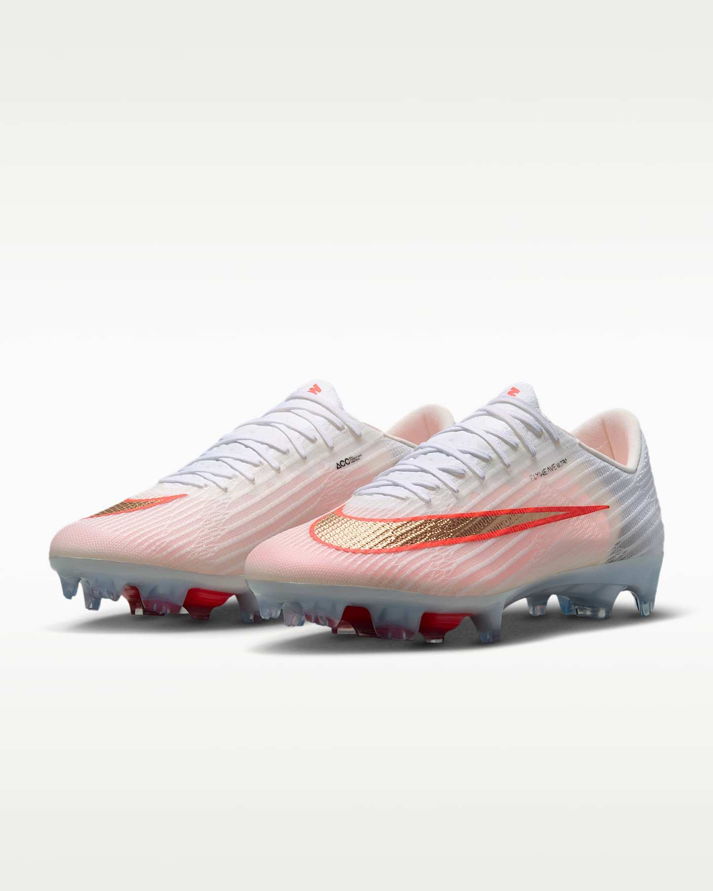 Nike Mercurial Superfly 11 Elite Düşük Bilekli Kuru Çim Zemin Kramponu - Beyaz/Bright Crimson/Blur