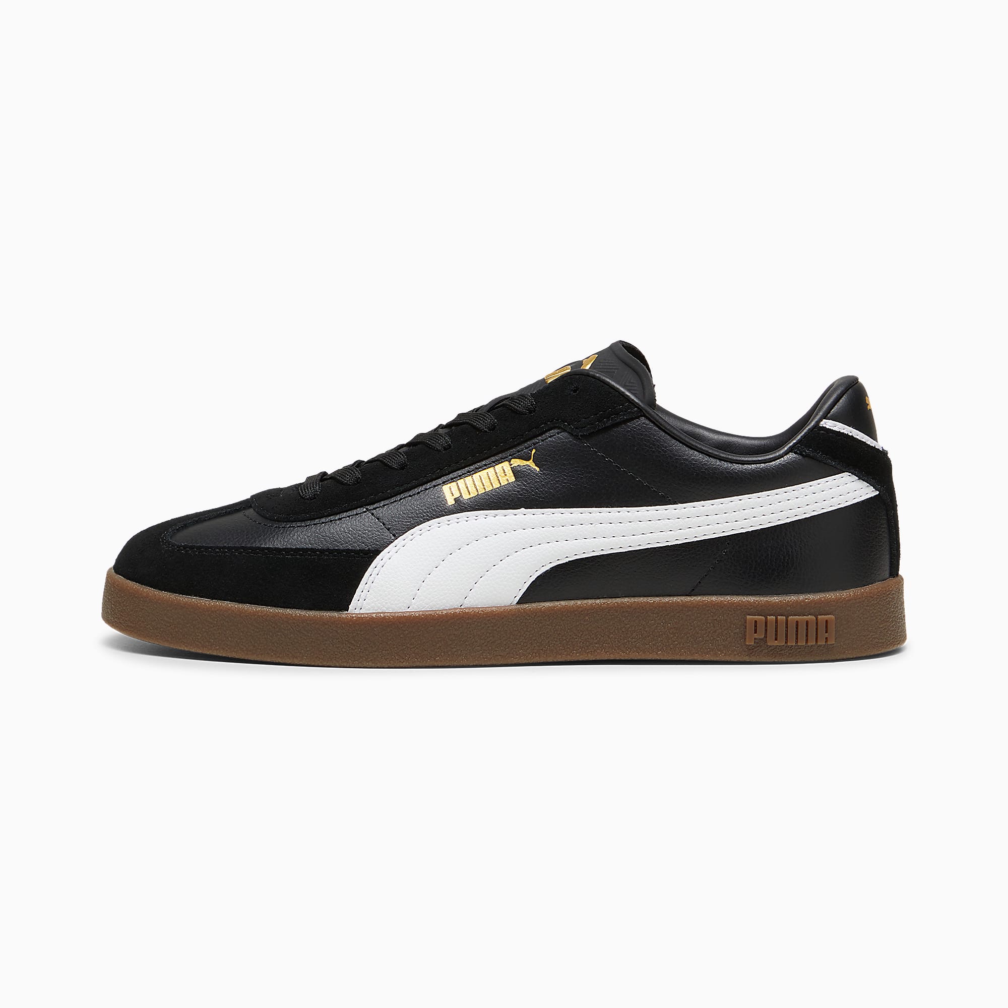 PUMA Club II Era Unisex Spor Ayakkabı - PUMA Black-PUMA White-PUMA Gold - 397447_02 - Görsel 1