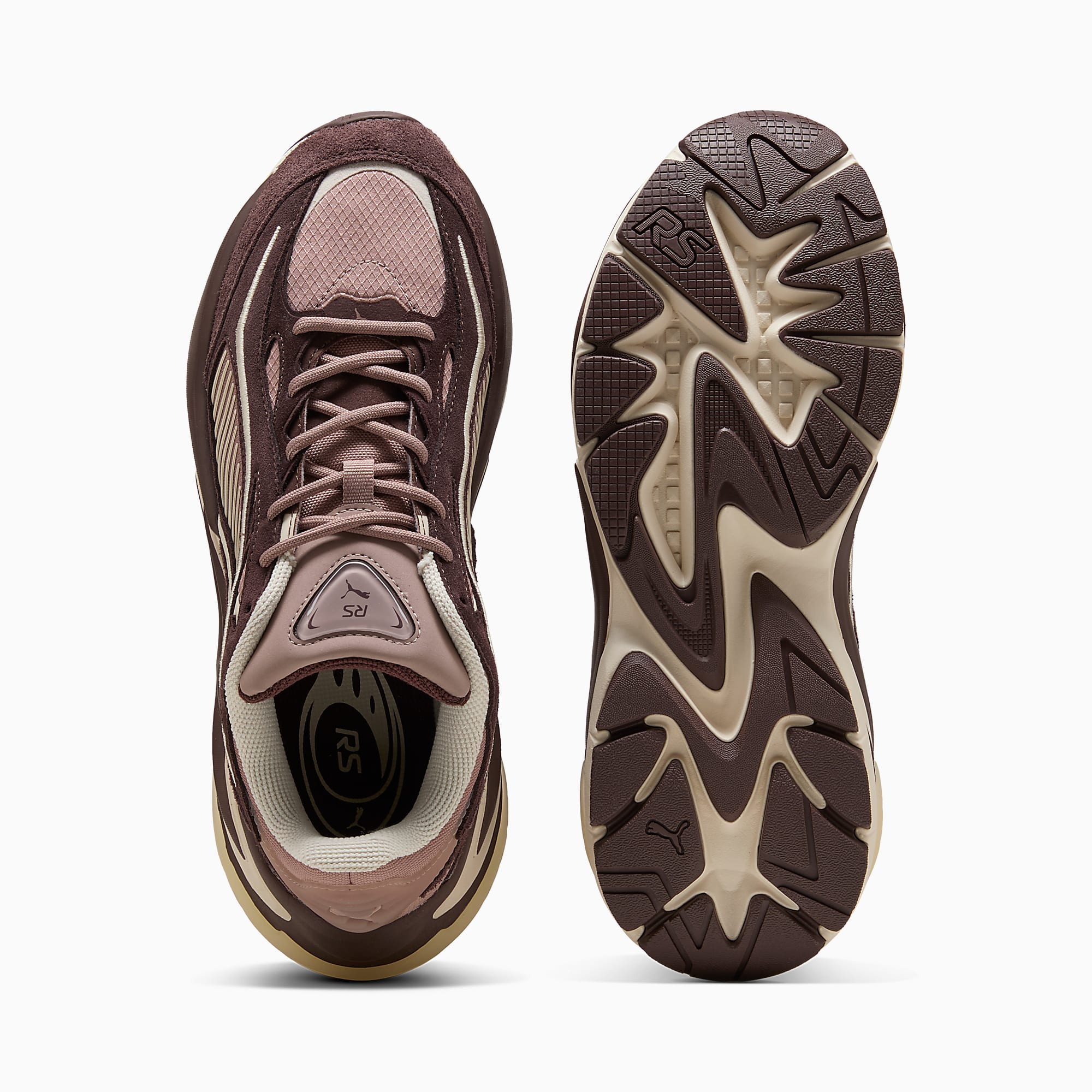 RS Surge HAIRY Suede UNISEX Ayakkabı - Sandstone-Chocolate Brown - 404327_06 - Görsel 4
