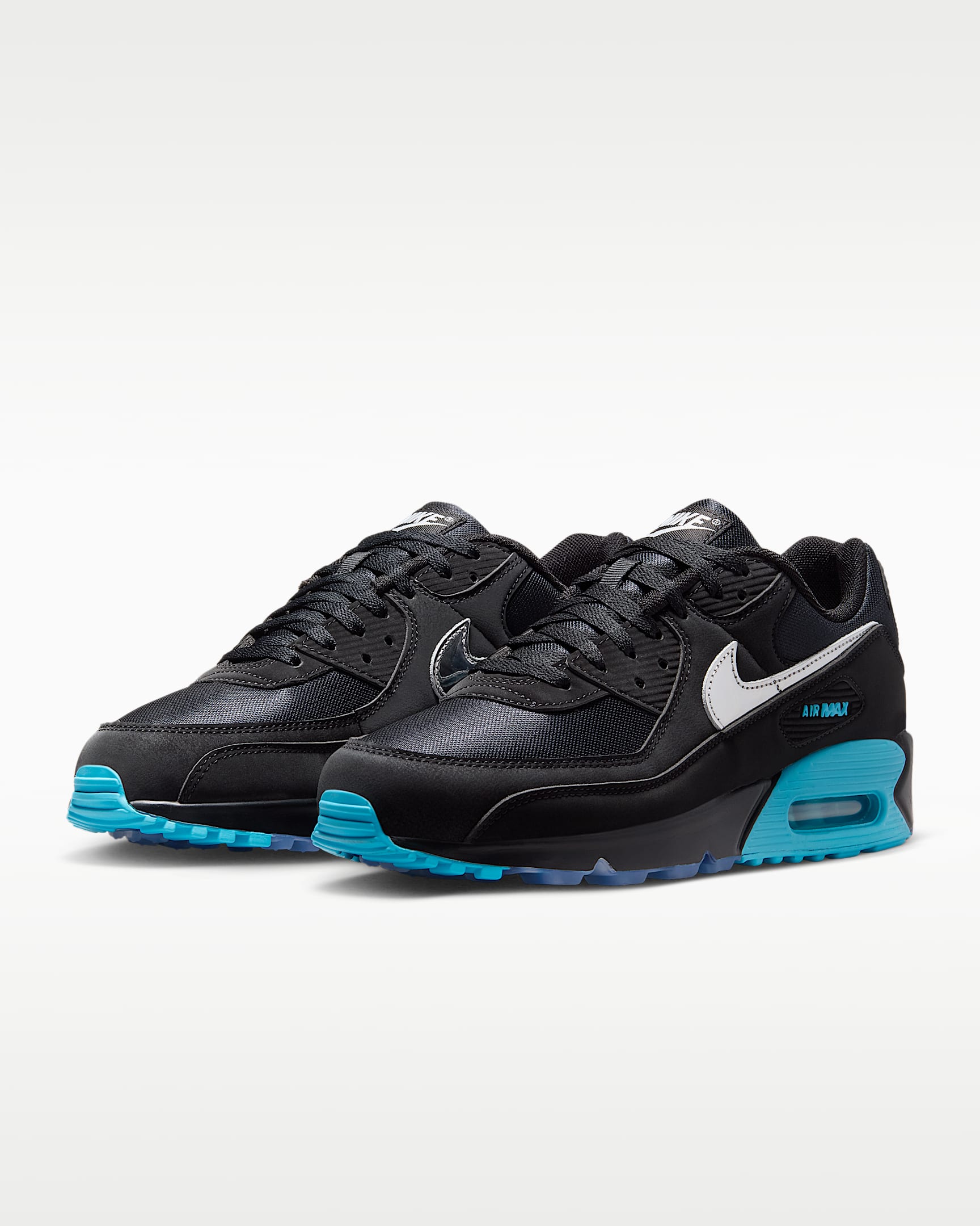Nike Air Max 90 Premium "Scorpion" Erkek Ayakkabısı - Siyah/Gamma Blue/Ice/Chrome