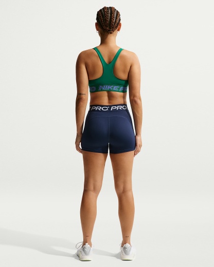 Nike Pro Normal Belli 8 cm Kadın Bisiklet Şortu - Midnight Navy/Beyaz