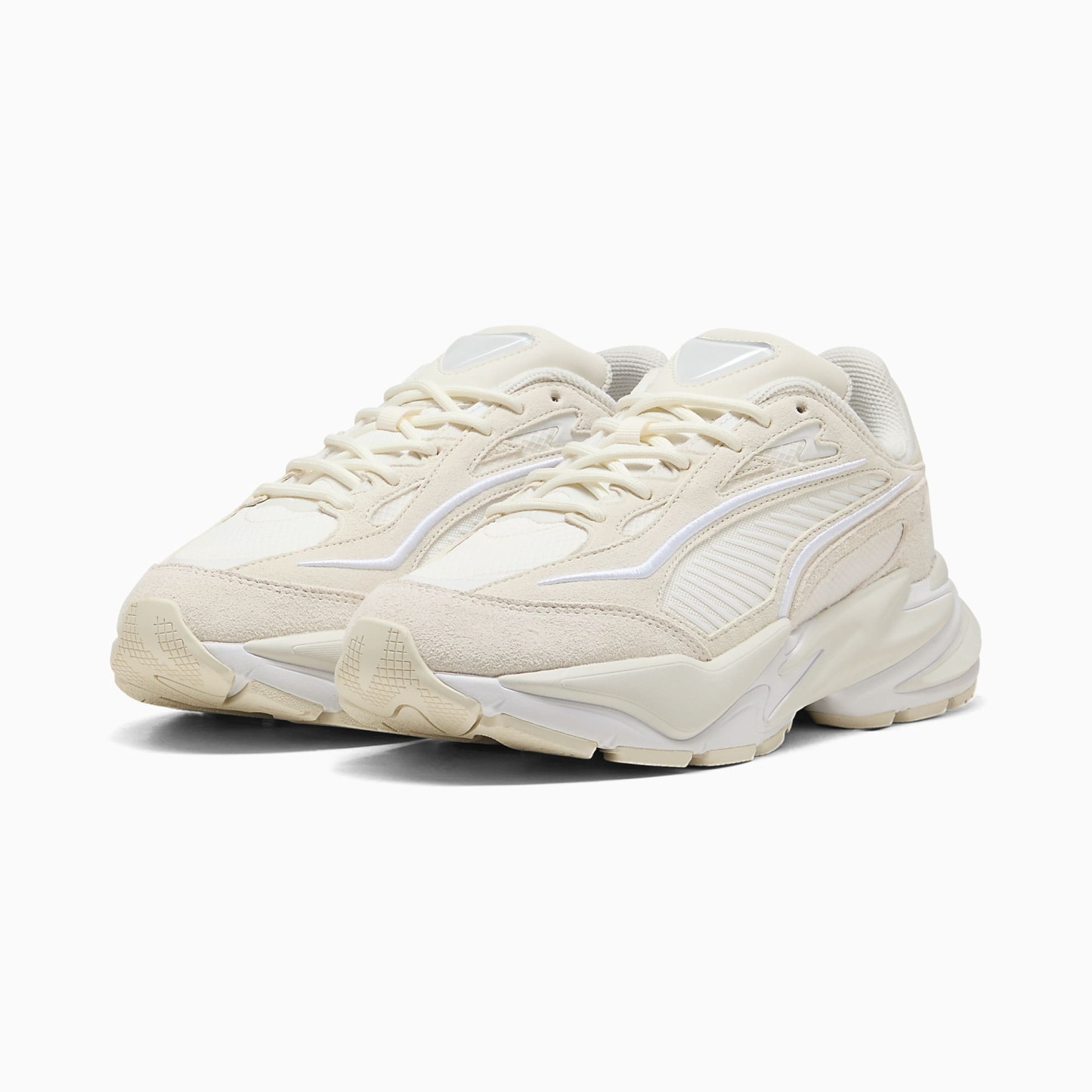RS Surge HAIRY Suede UNISEX Ayakkabı - Warm White-Vapor Gray - 404327_09 - Görsel 2