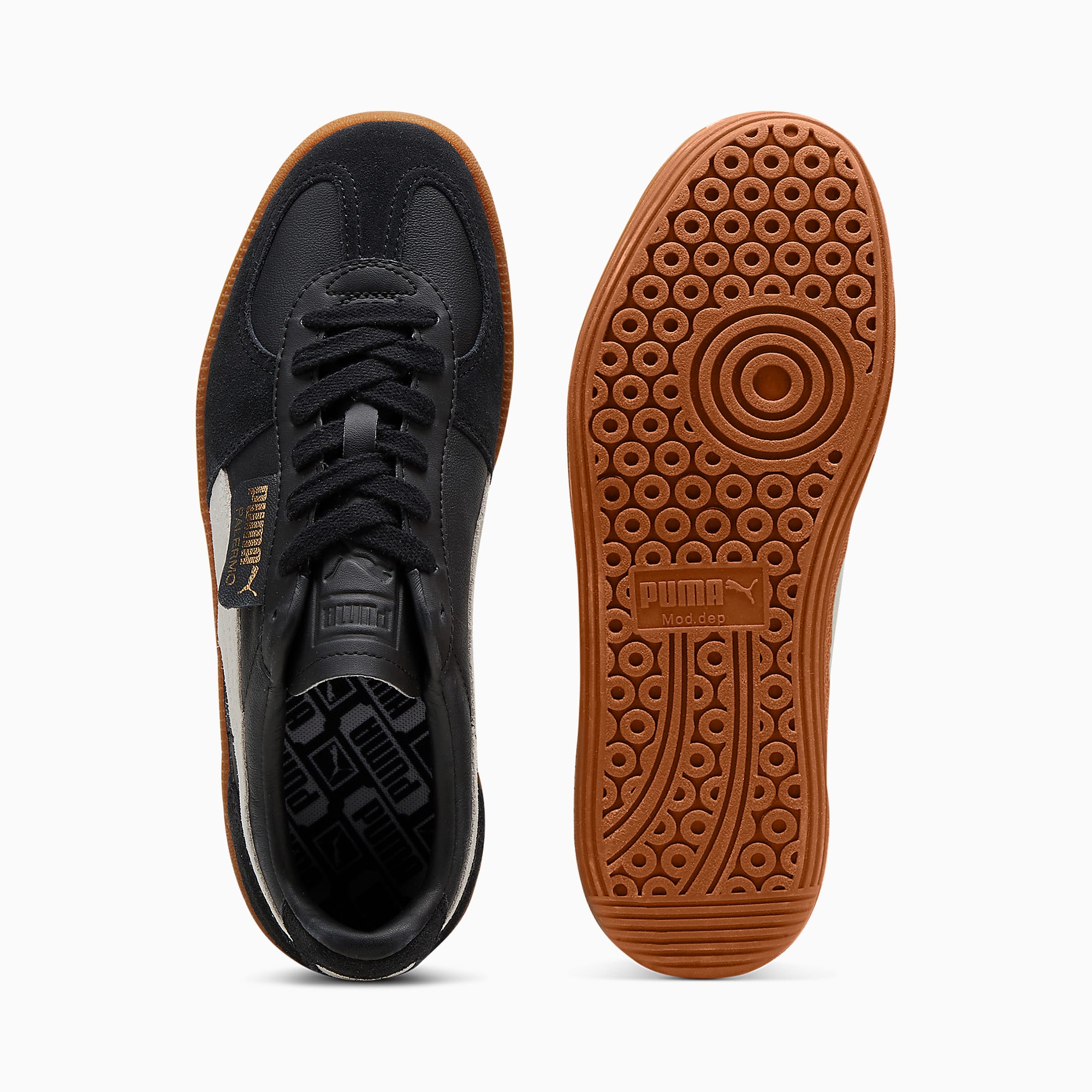 Palermo Deri Ayakkabı - PUMA Black-Feather Gray-Gum - 396464_03 - Görsel 6