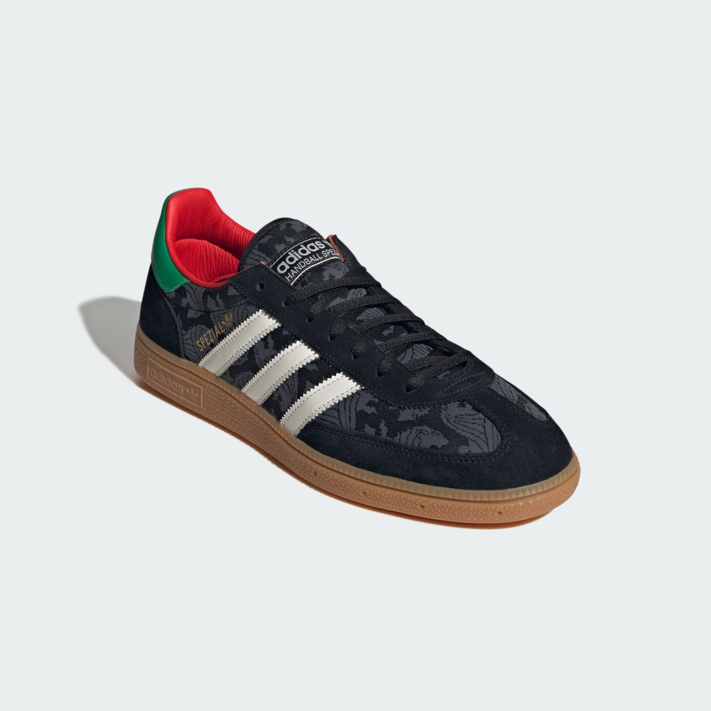 Handball Spezial Ayakkabı - Core Black / Core White / Green - HQ7261 - Görsel 4