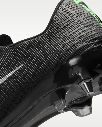 Nike Mercurial Superfly 11 Elite Düşük Bilekli Yumuşak Zemin Kramponu - Siyah/Siyah/Illusion Green