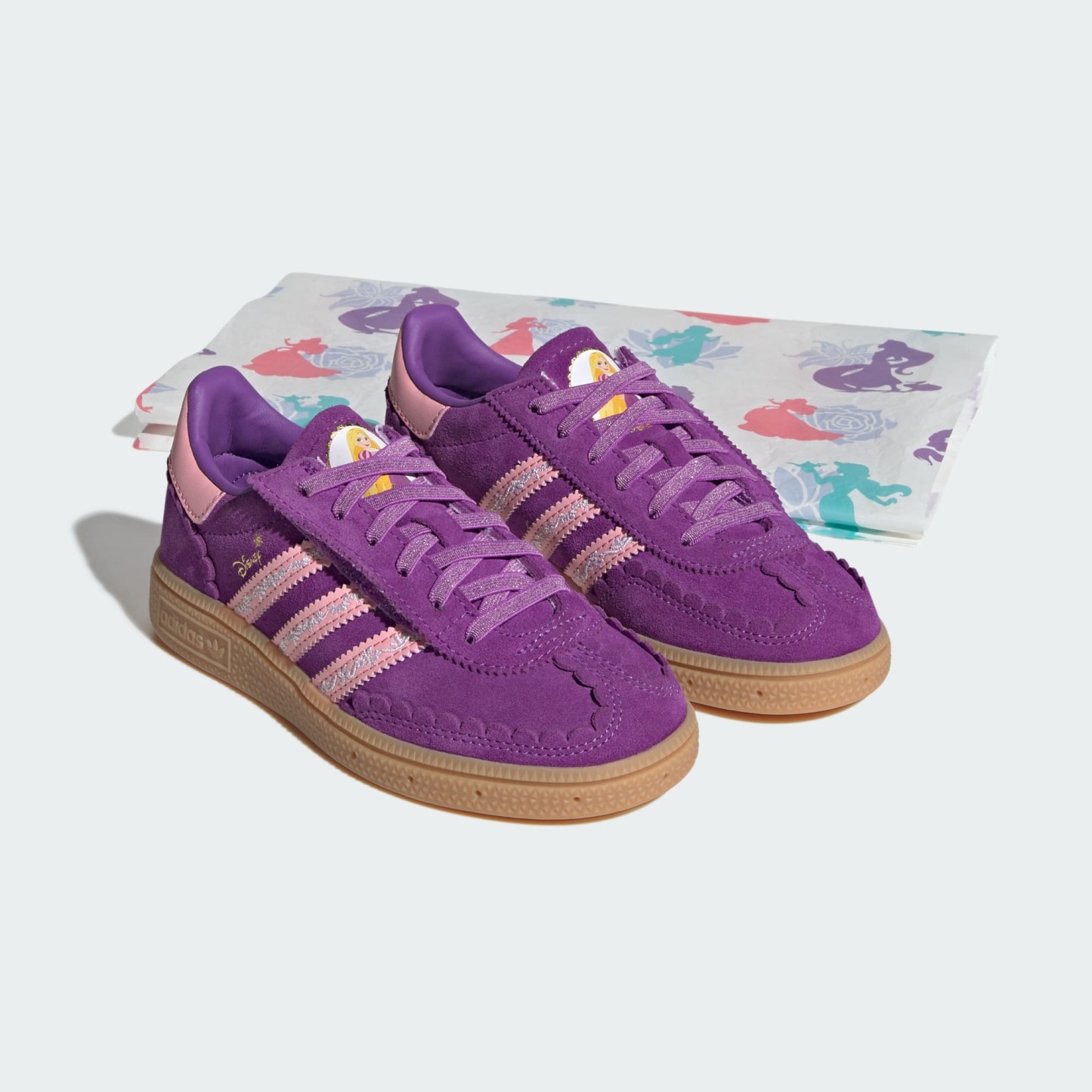 adidas Disney Princess HANDBALL SPEZIAL COMFORT CLOSURE ELASTIC LACE AYAKKABI - Supplier Colour / Supplier Colour / Gum - KK4763 - Görsel 8
