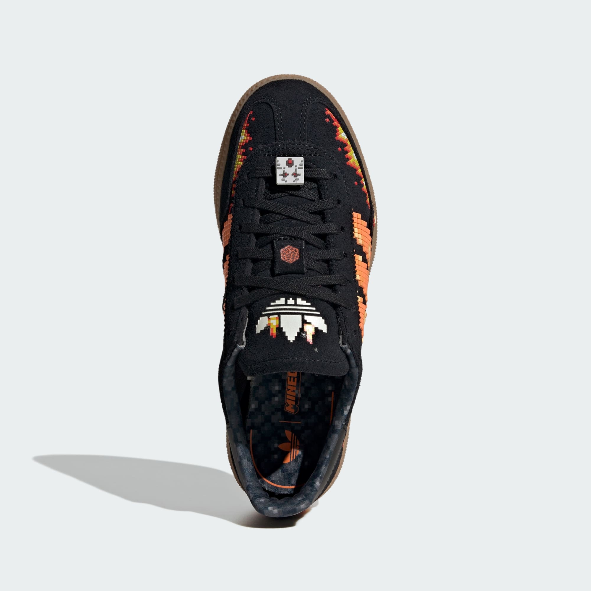 adidas Minecraft Handball Spezial Ayakkabı - Core Black / Pure Orange / Cloud White - IH1737 - Görsel 2