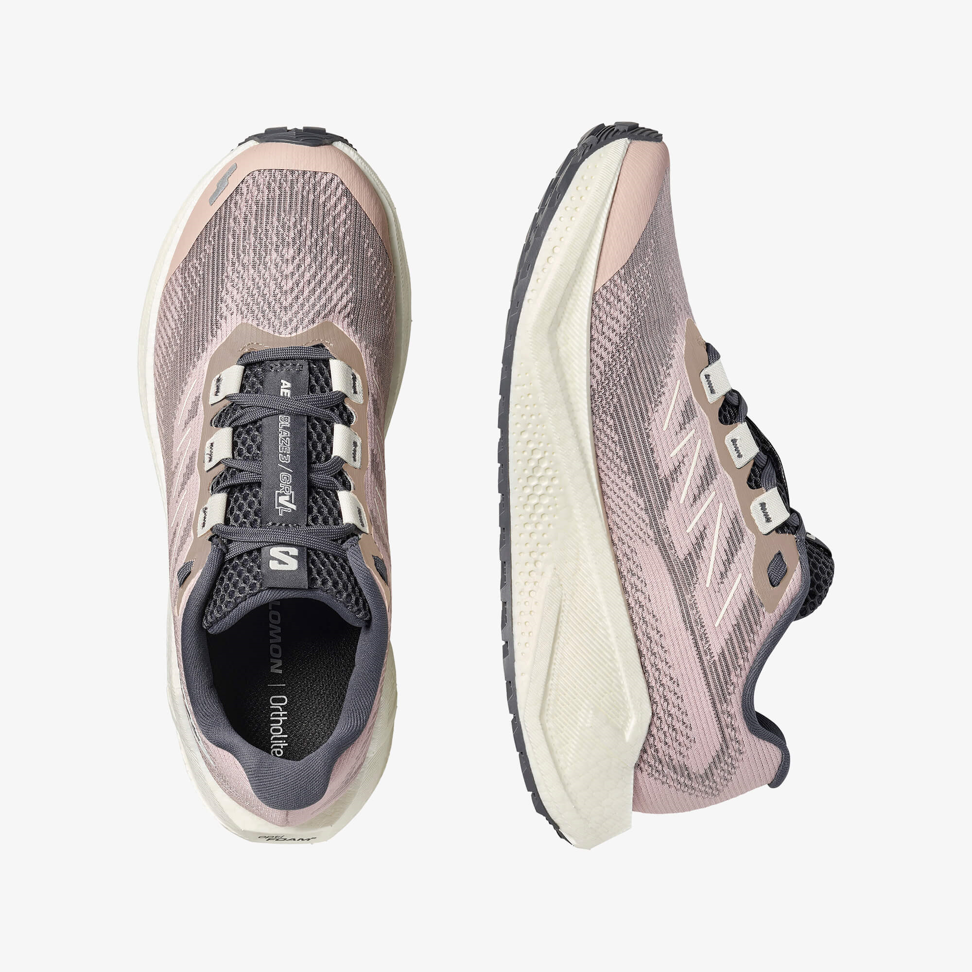 Salomon AERO BLAZE 3 GRVL Kadın Koşu Ayakkabısı Vanilla Ice L47915100 - Shadow Gray - L49218000 - image 2