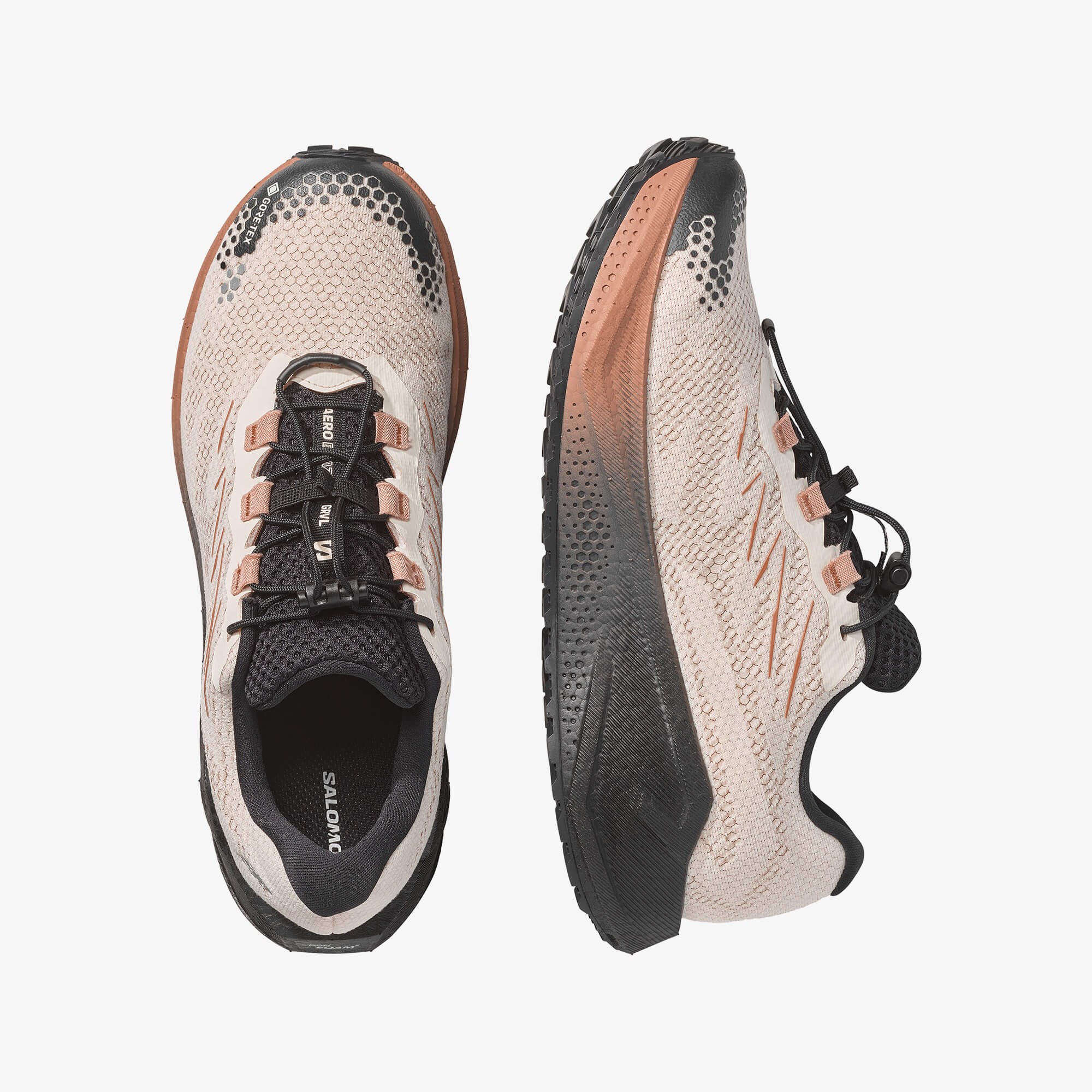 Salomon AERO BLAZE 4 GRVL GORE-TEX Erkek Koşu Ayakkabısı Oxford Tan L45403300 - Vanilla Ice - L45403200 - image 2