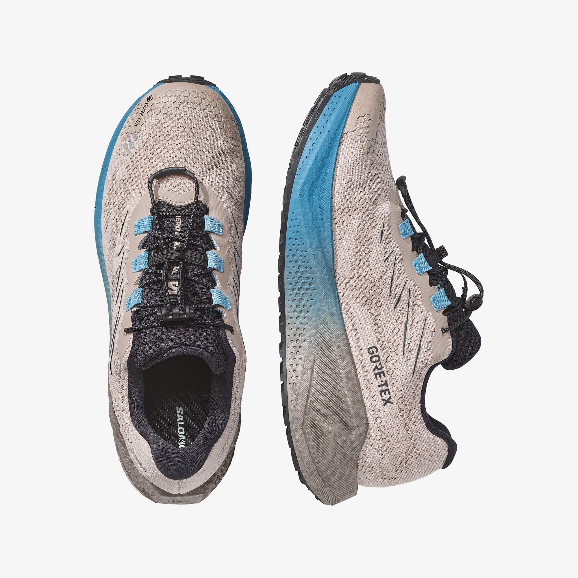 Salomon AERO BLAZE 4 GRVL GORE-TEX Erkek Koşu Ayakkabısı Black L45403000 - Oxford Tan - L45403300 - image 2