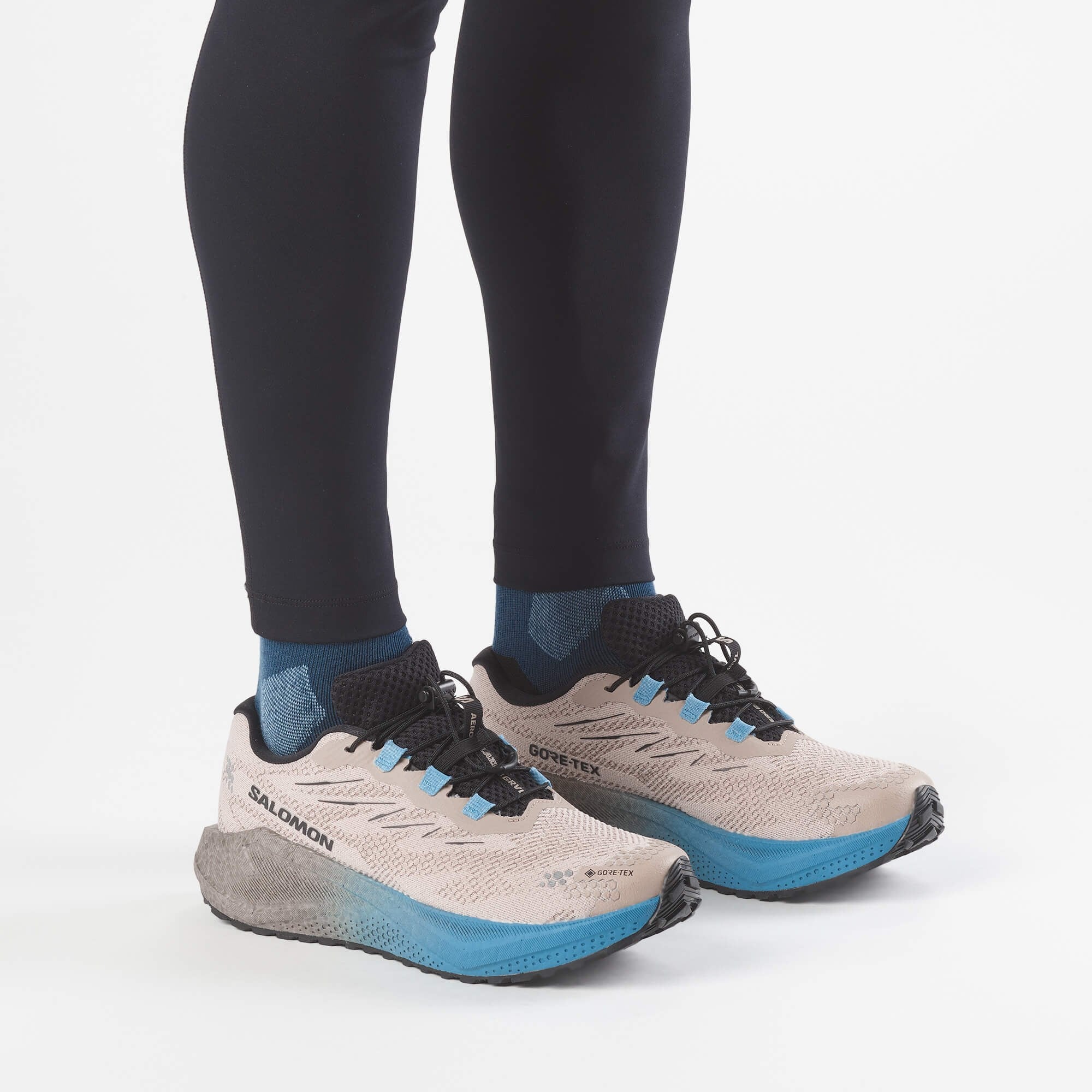 Salomon AERO BLAZE 4 GRVL GORE-TEX Erkek Koşu Ayakkabısı Black L45403000 - Oxford Tan - L45403300 - image 7
