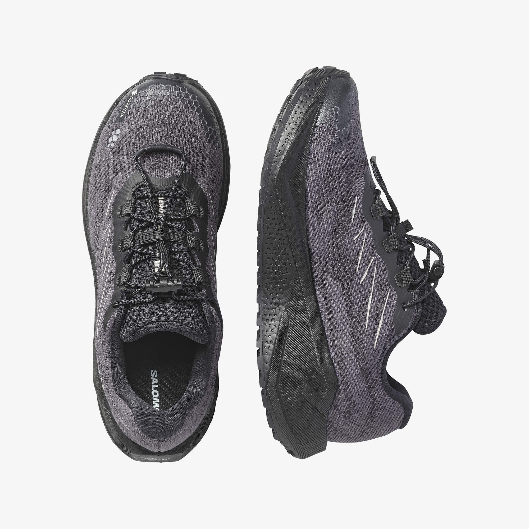 Salomon AERO BLAZE 4 GRVL GORE-TEX Kadın Koşu Ayakkabısı Vanilla Ice L45403900 - Black - L45403700 - image 2