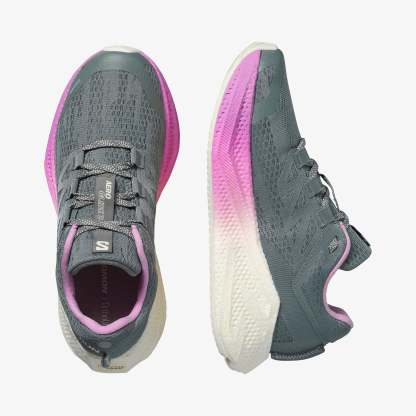 Salomon AERO GLIDE 3 Kadın Koşu Ayakkabısı Neon Flame L47976500 - Sedona Sage - L47975800 - image 2