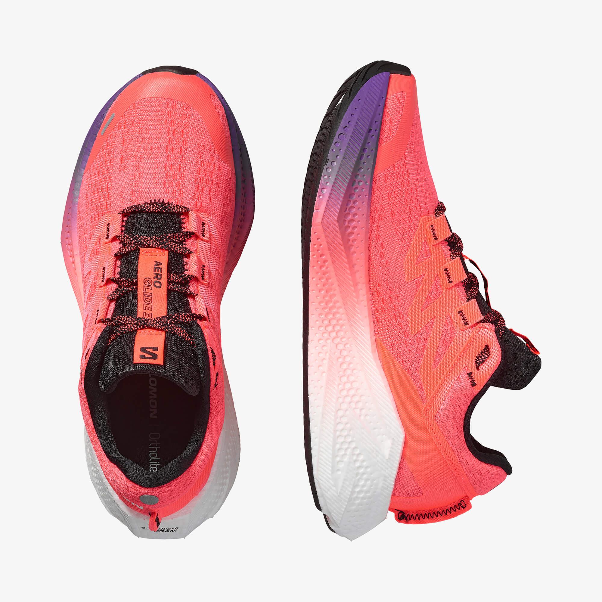 Salomon AERO GLIDE 3 Kadın Koşu Ayakkabısı Neon Flame L47976500 - Neon Flame - L47976500 - image 2