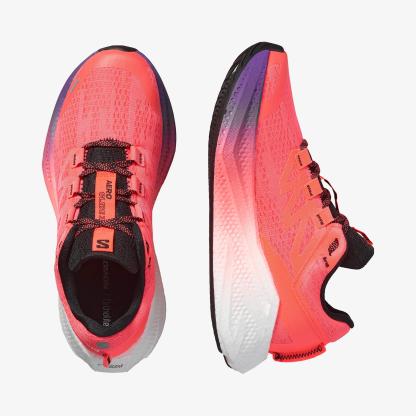 Salomon AERO GLIDE 3 Kadın Koşu Ayakkabısı Neon Flame L47976500 - Neon Flame - L47976500 - image 2