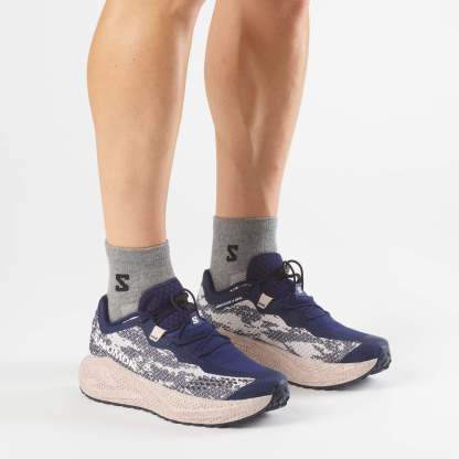 Salomon AERO GLIDE 4 GRVL Erkek Koşu Ayakkabısı Vanilla Ice L49174900 - Maritime Blue - L45406400 - image 7
