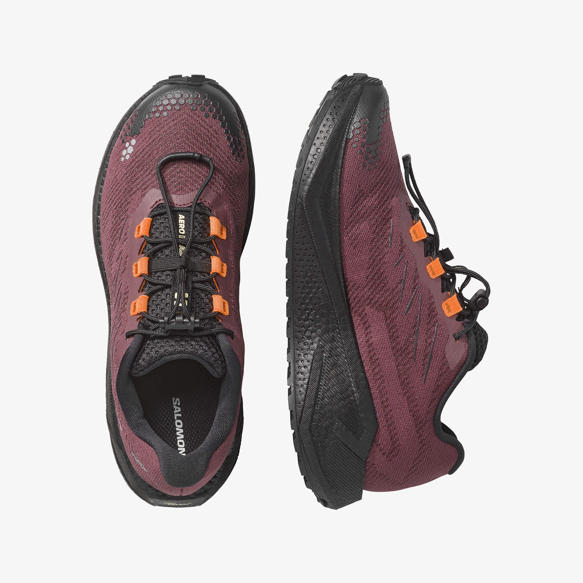 Salomon AERO GLIDE 4 GRVL Kadın Koşu Ayakkabısı Vanilla Ice L49175500 - Huckleberry [L45472700] - L45472700 - image 2