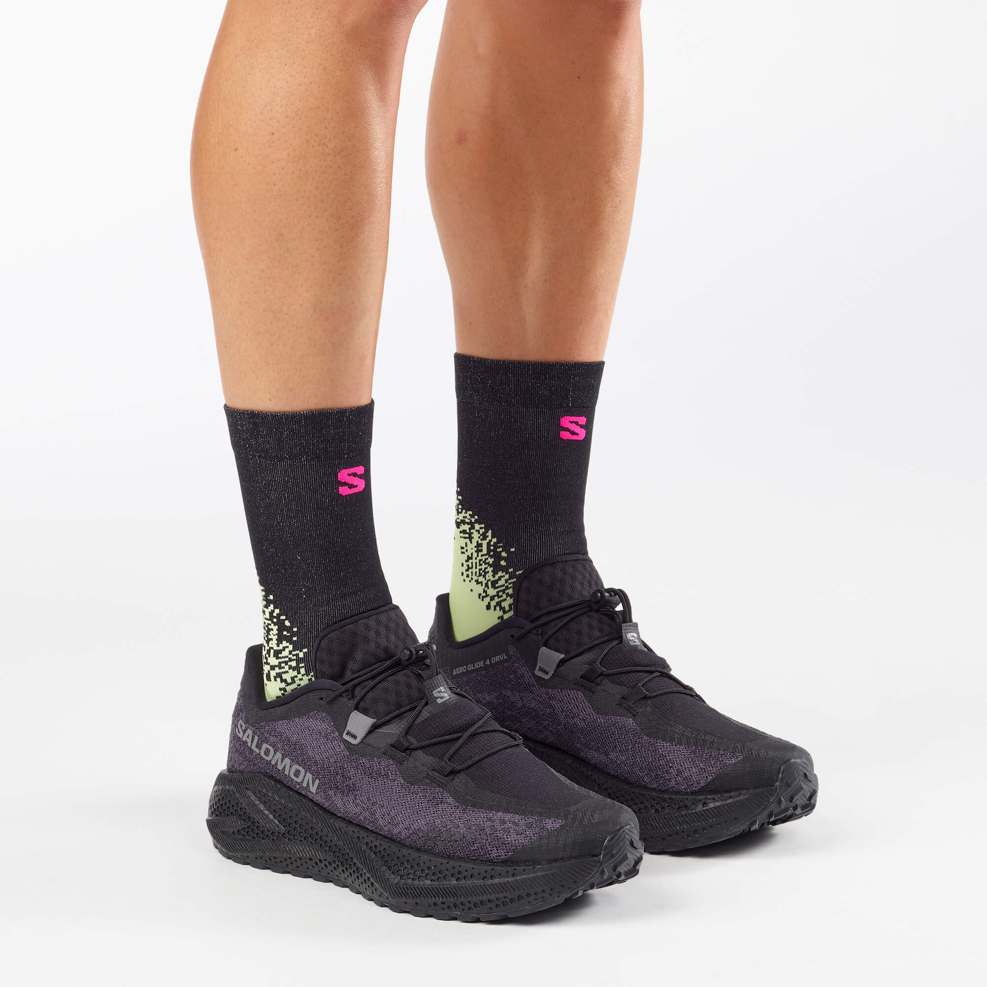 Salomon AERO GLIDE 4 GRVL Erkek Koşu Ayakkabısı Vanilla Ice L49174900 - Black - L49174400 - image 4