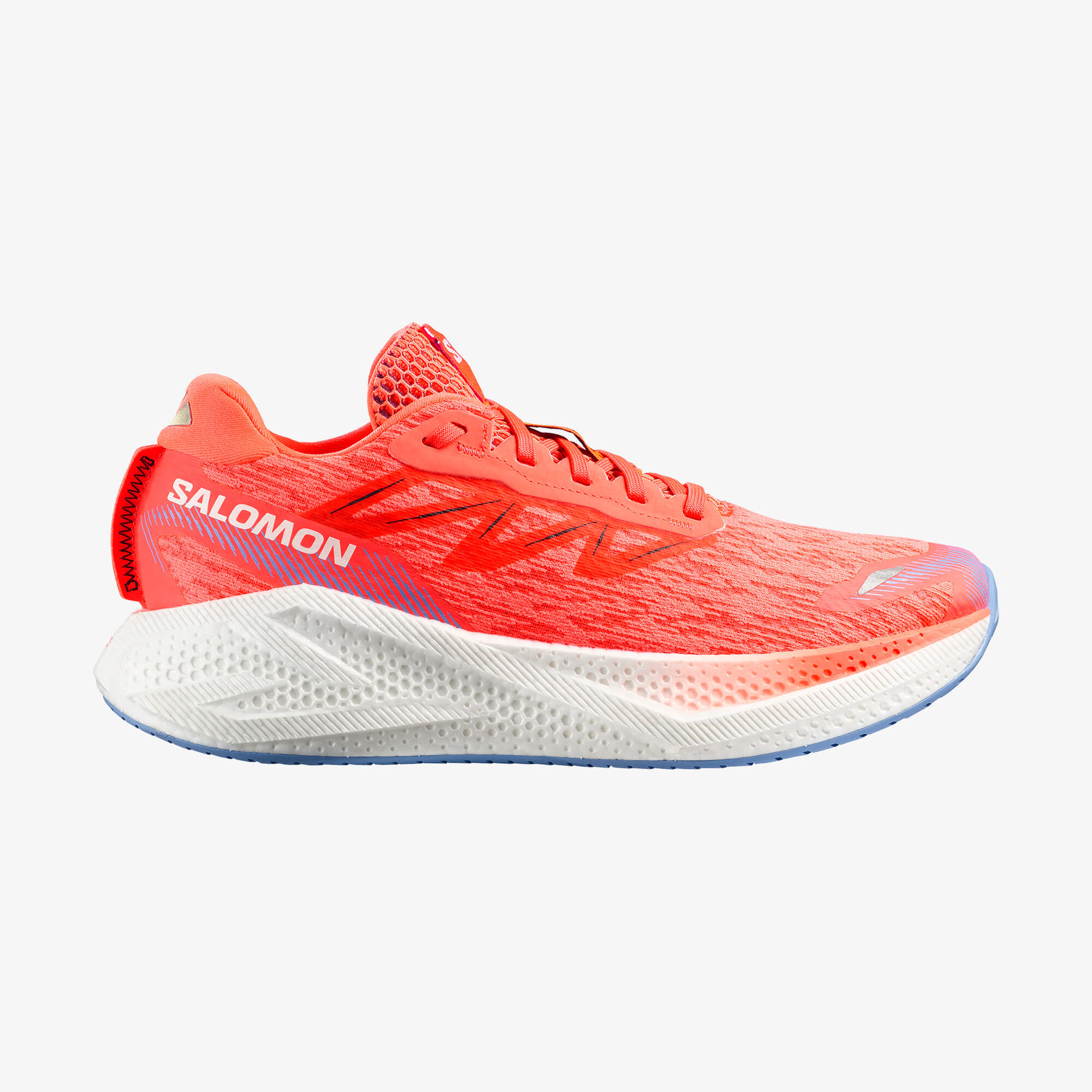Salomon AERO GLIDE 4 Erkek Koşu Ayakkabısı Maritime Blue L49226400 - Neon Flame - L49154500 - image 1