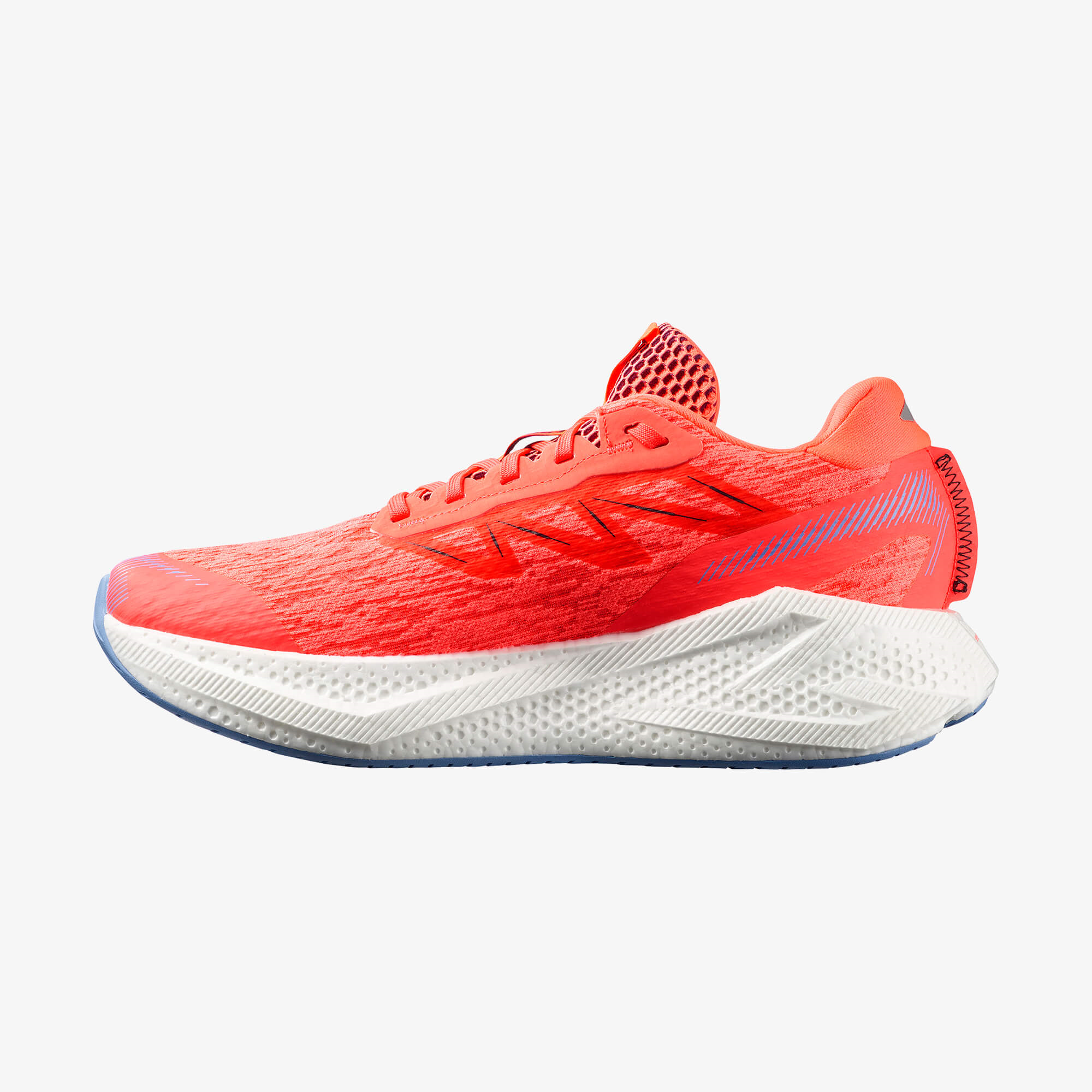 Salomon AERO GLIDE 4 Erkek Koşu Ayakkabısı Maritime Blue L49226400 - Neon Flame - L49154500 - image 5