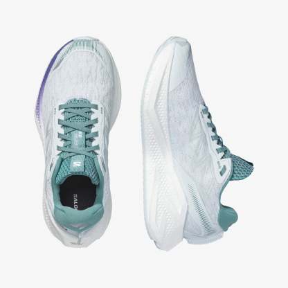 Salomon AERO GLIDE 4 Kadın Koşu Ayakkabısı White L49151300 - Ancient Water - L49226800 - image 2