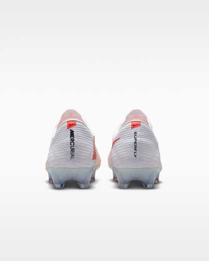 Nike Mercurial Superfly 11 Elite Düşük Bilekli Kuru Çim Zemin Kramponu - Beyaz/Bright Crimson/Blur