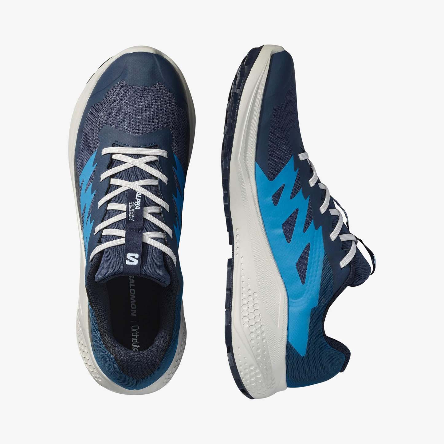 Salomon ALPHAGLIDE GORE-TEX Erkek Koşu Ayakkabısı Flame Scarlet L47975200 - Blue Nights - L47975100 - image 2