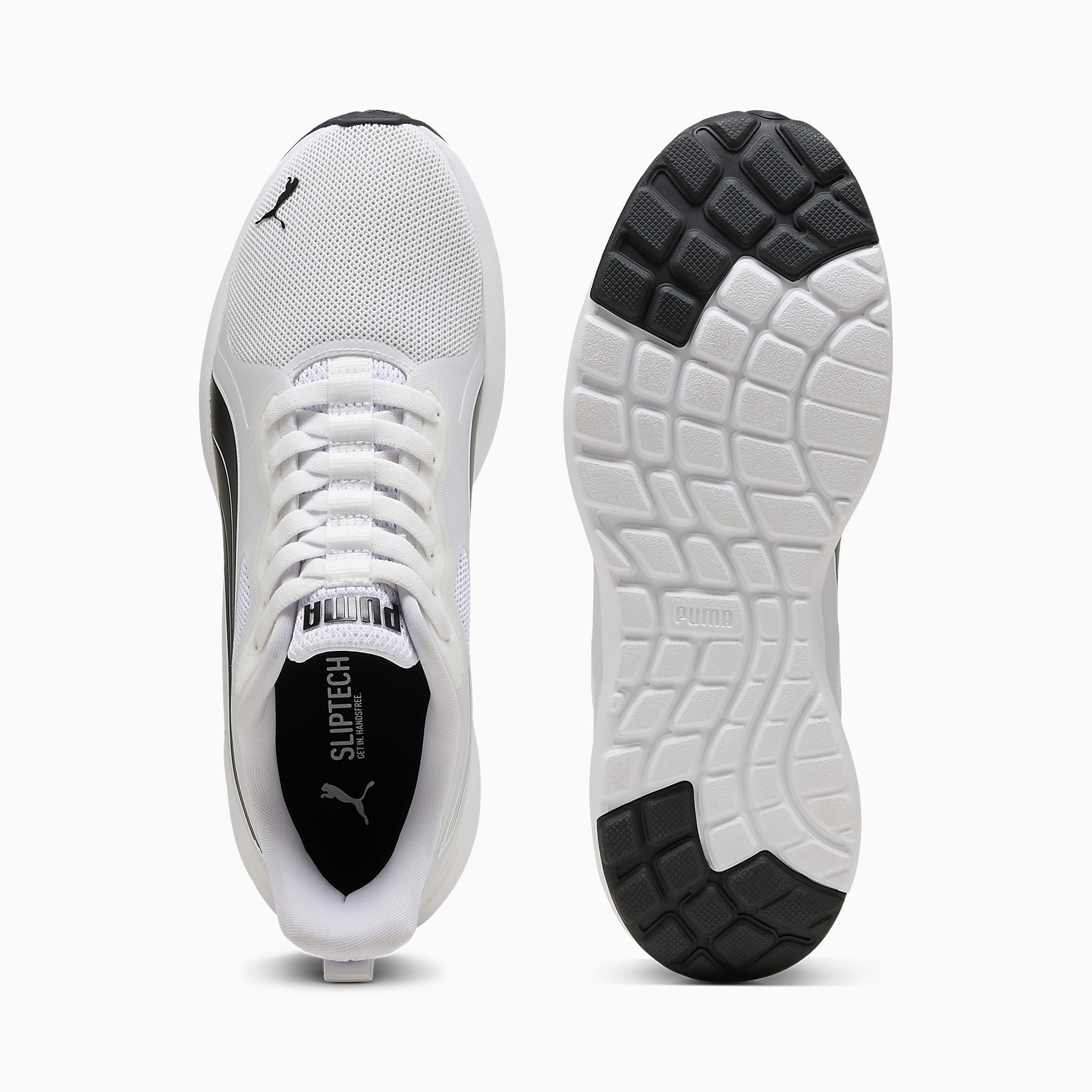SOFTRIDE COSMIC Street SLIPTECH UNISEX Ayakkabı - Puma White-Puma Black - 402632_02 - Görsel 4