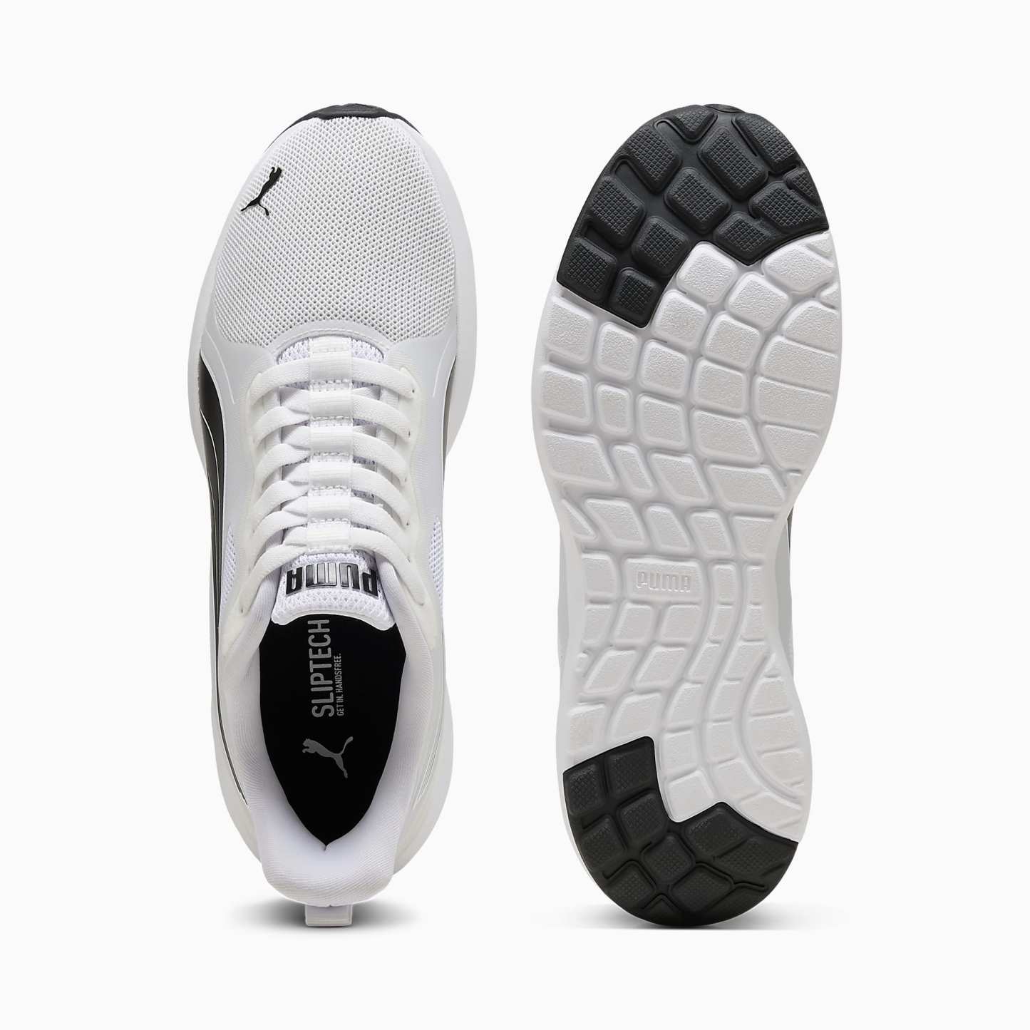 SOFTRIDE COSMIC Street SLIPTECH UNISEX Ayakkabı - Puma White-Puma Black - 402632_02 - Görsel 4