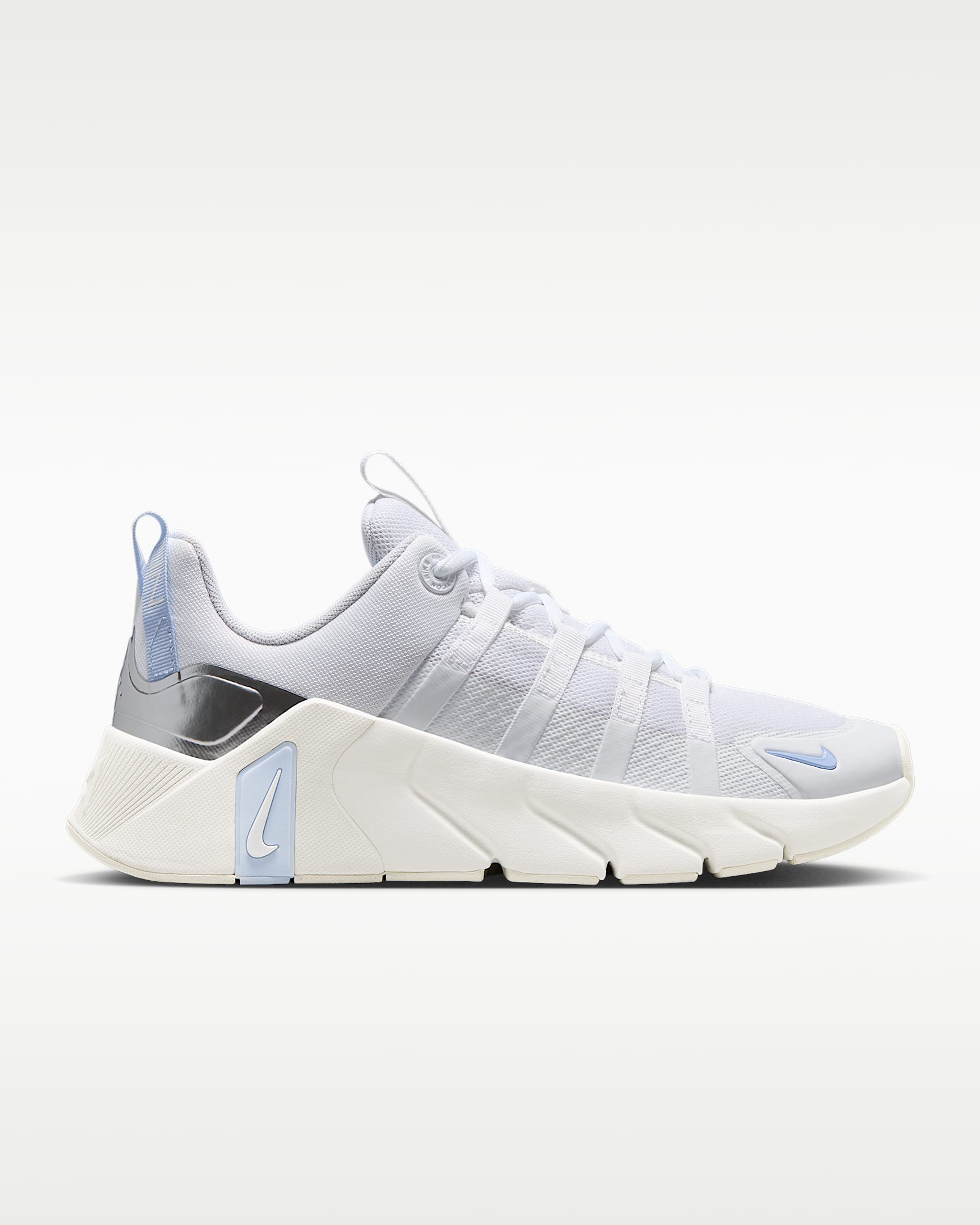Nike Free Metcon 7 Kadın Antrenman Ayakkabısı - Beyaz/Hydrogen Blue/Metallic Silver/Beyaz