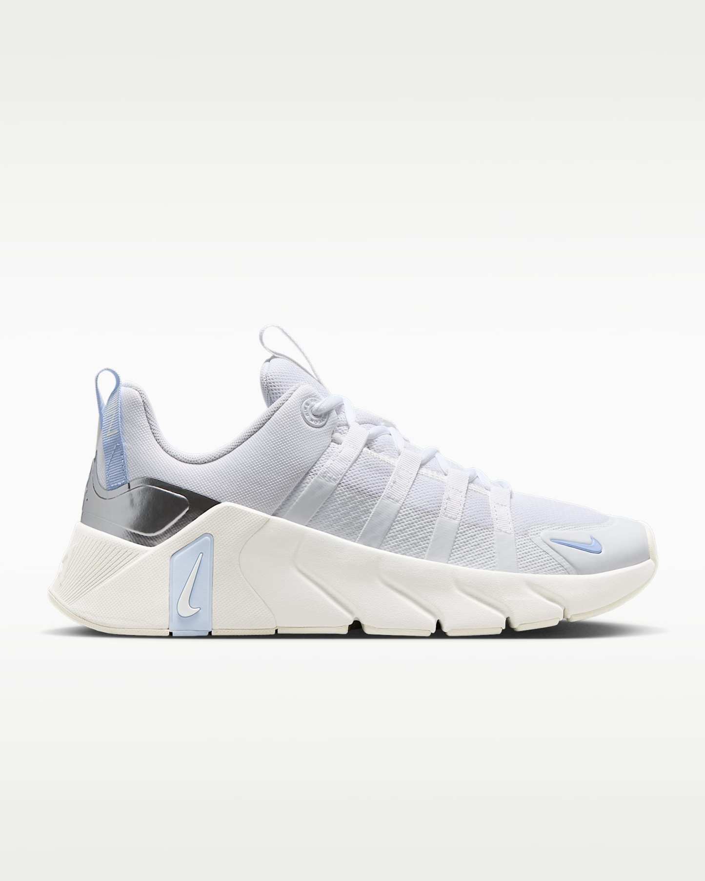 Nike Free Metcon 7 Kadın Antrenman Ayakkabısı - Beyaz/Hydrogen Blue/Metallic Silver/Beyaz