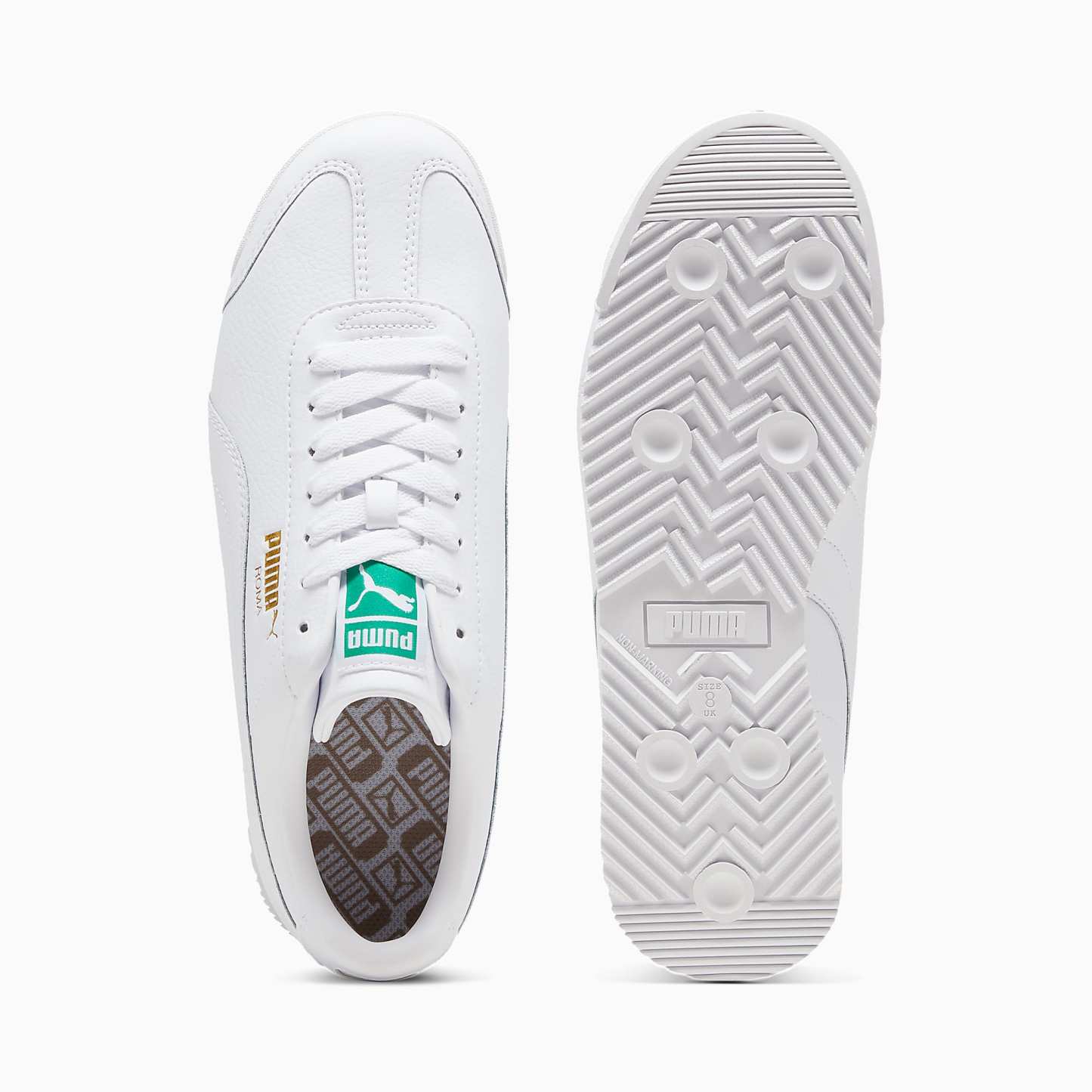 Roma 24 UNISEX Ayakkabı - PUMA White-Archive Green - 396868_03 - Görsel 4