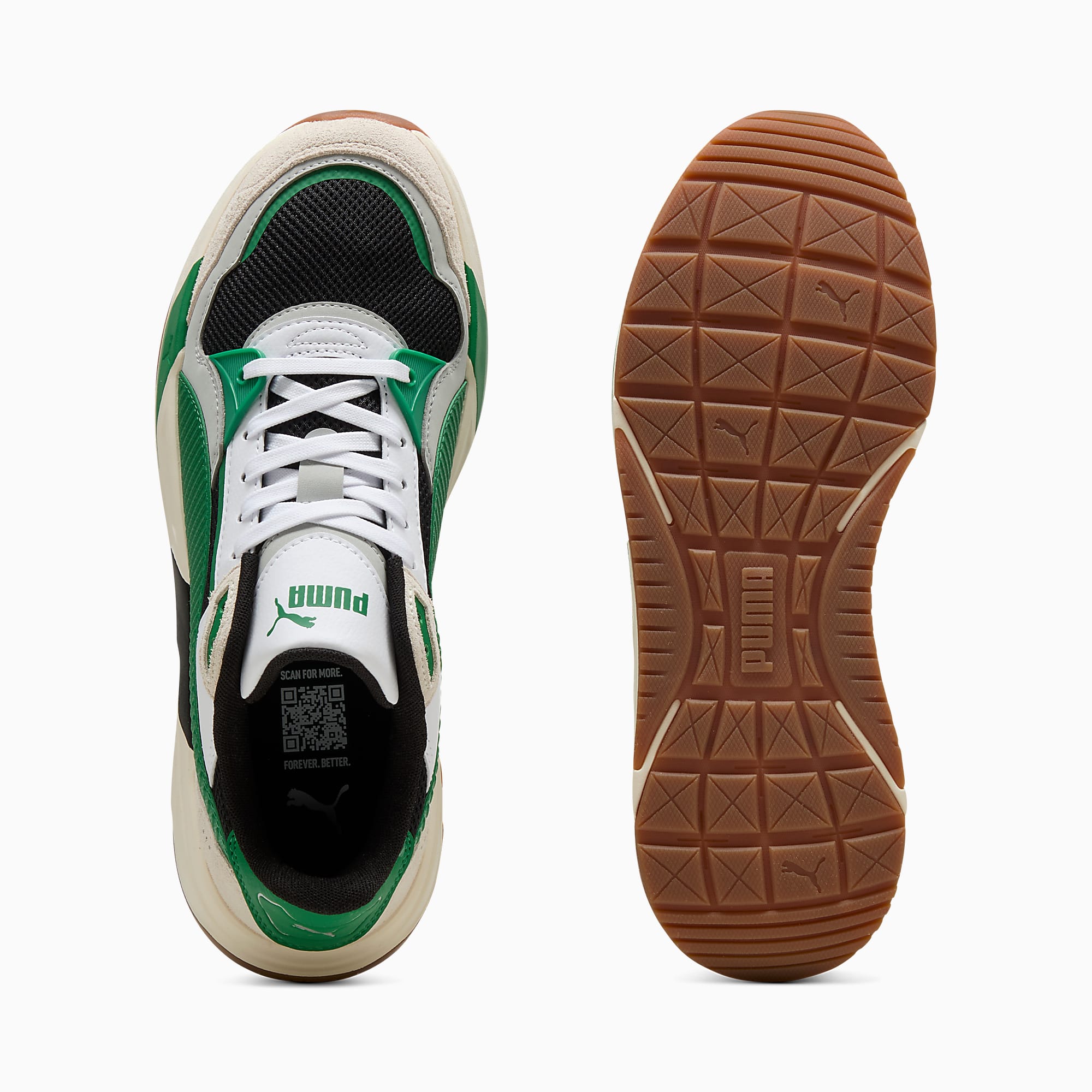 TRINITY 2 UNISEX Spor Ayakkabı - PUMA Black-Archive Green-PUMA White - 400230_03 - Görsel 4